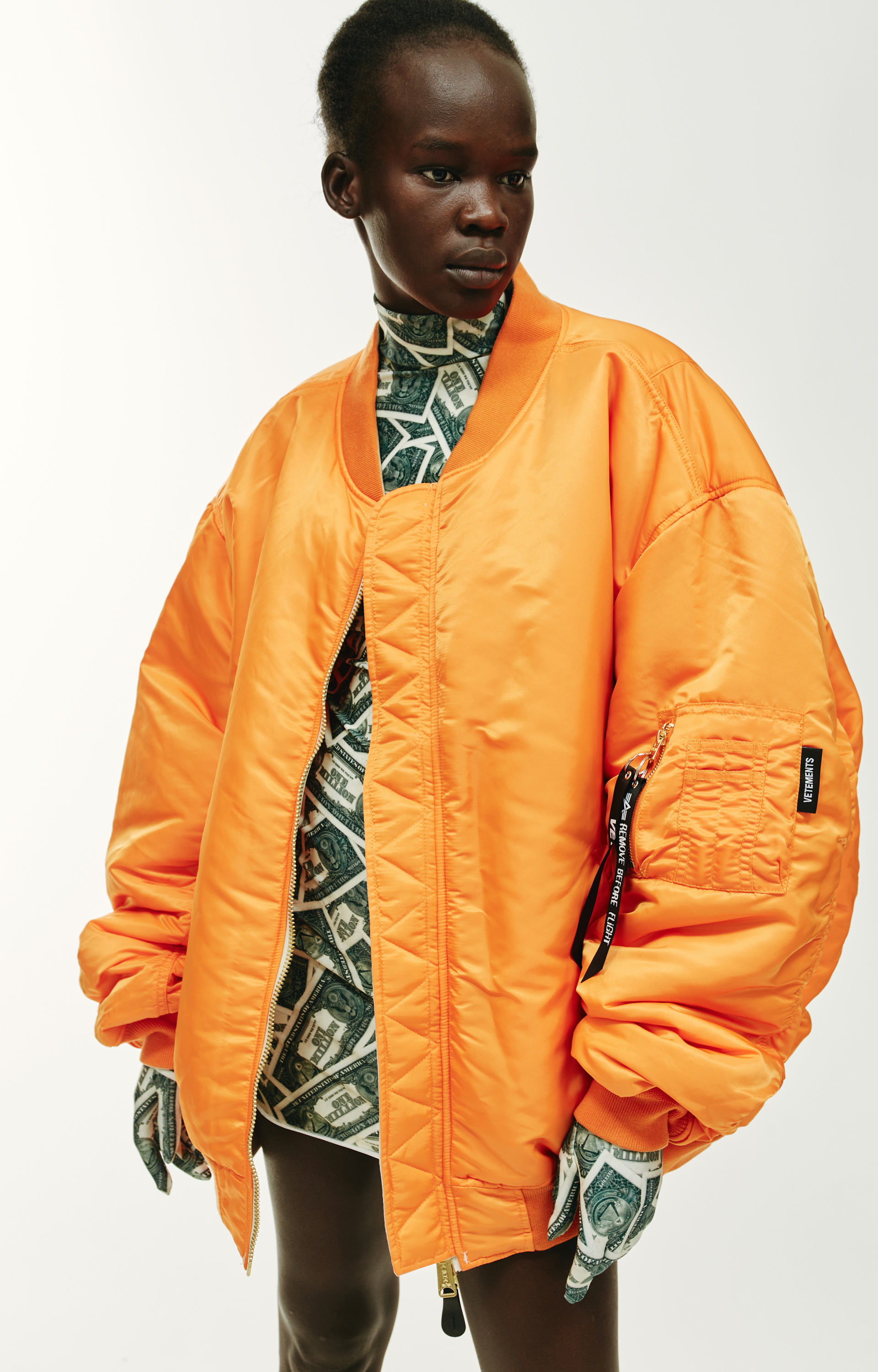 VETEMENTS VETEMENTS X ALPHA INDUSTRIES reversible bomber jacket