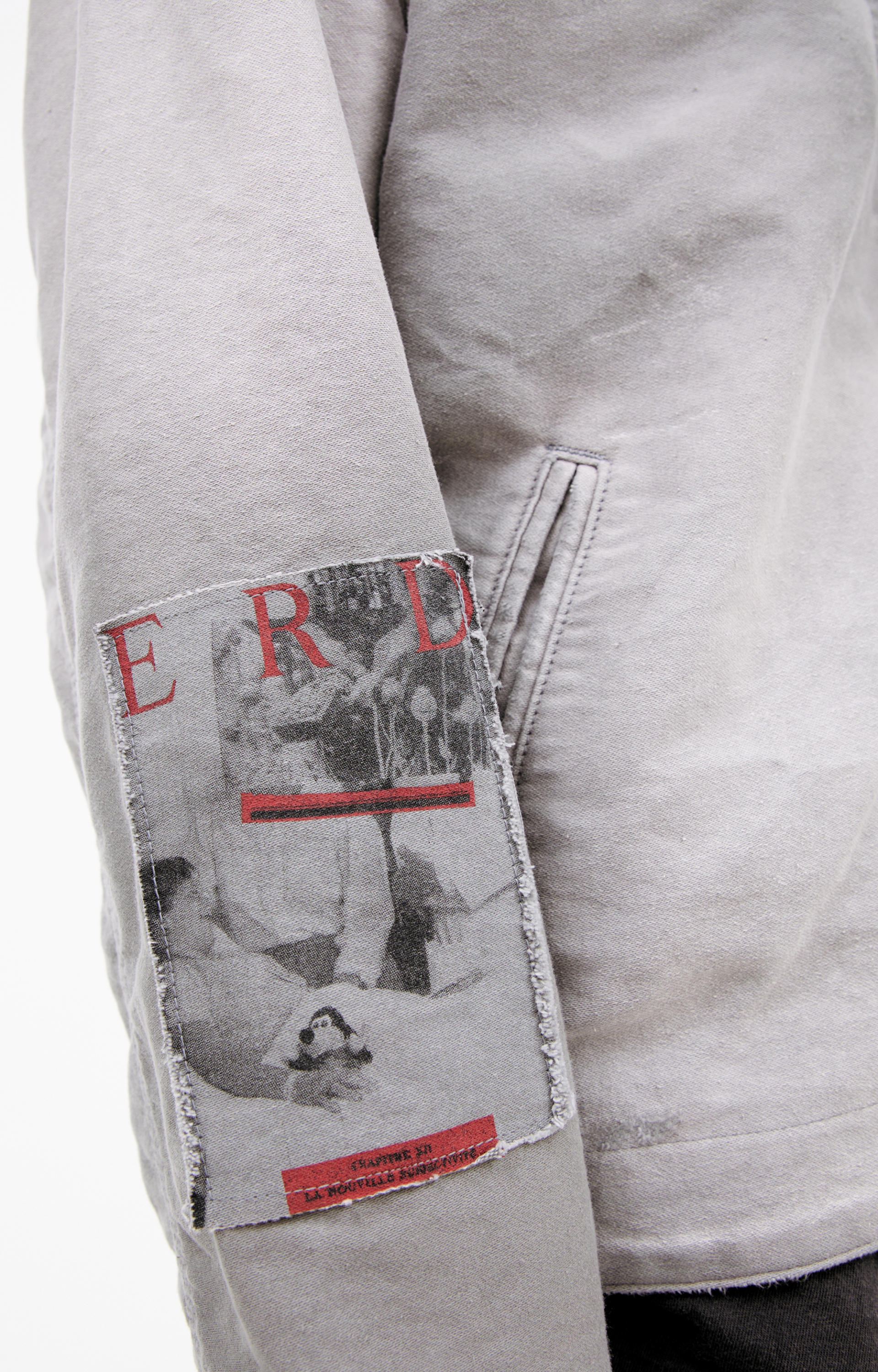 Enfants Riches Déprimés Grey jacket with patches