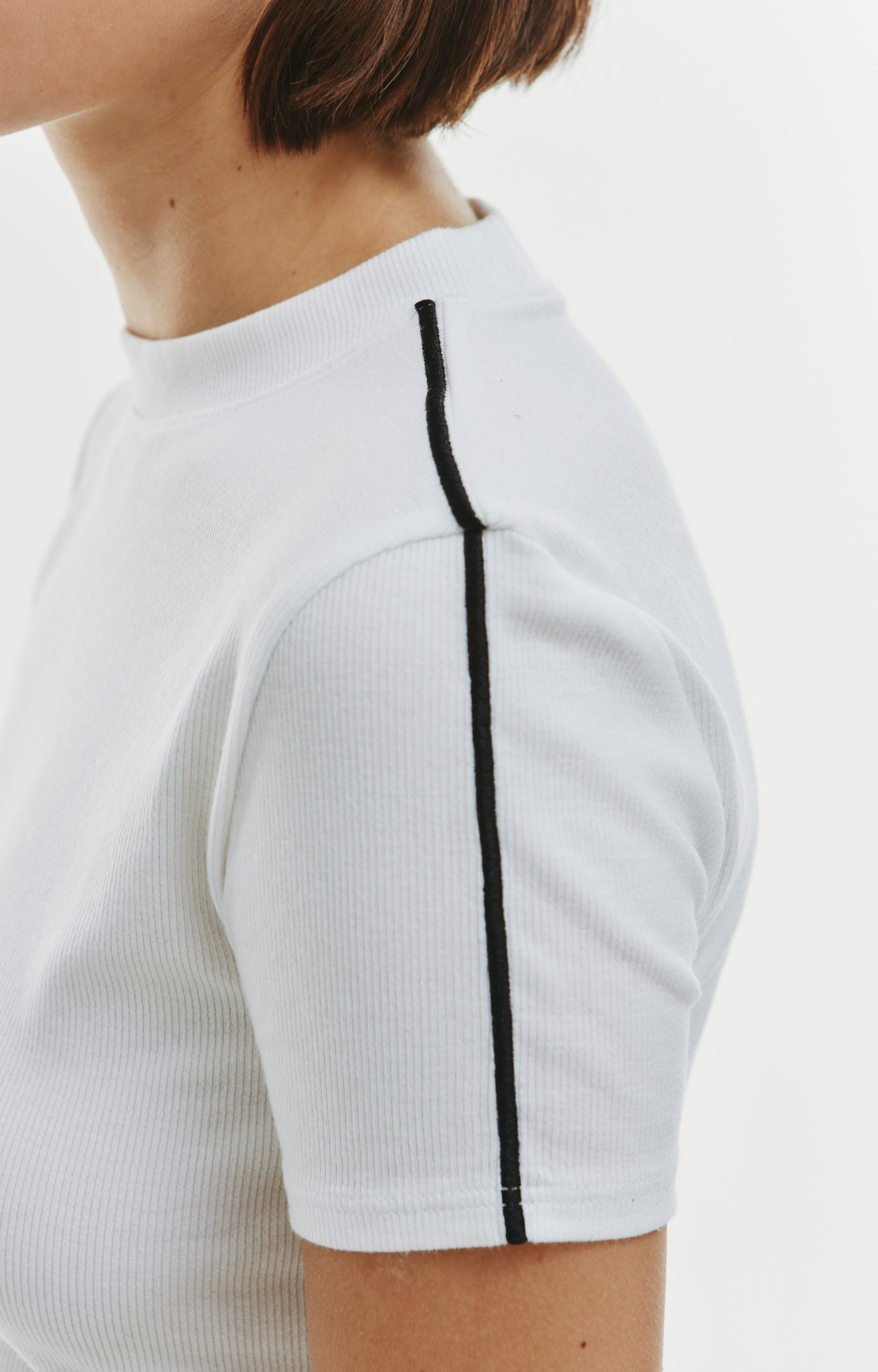 PETER DO White ribbed t-shirt