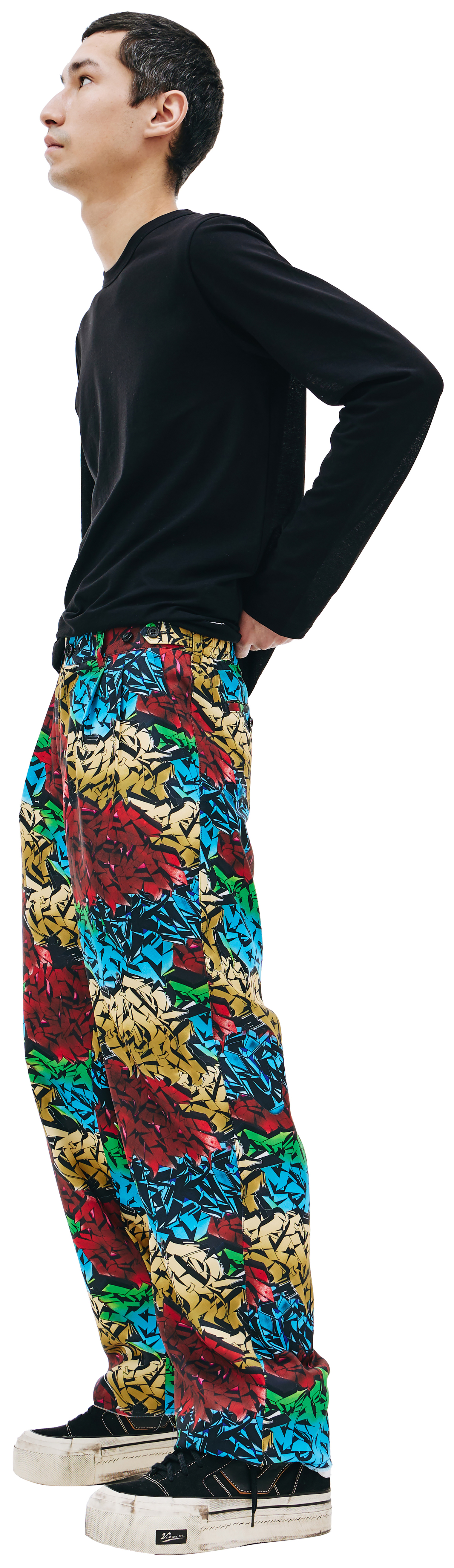 Printed Pants. Ladies Drawstring Trousers. Custom Made.