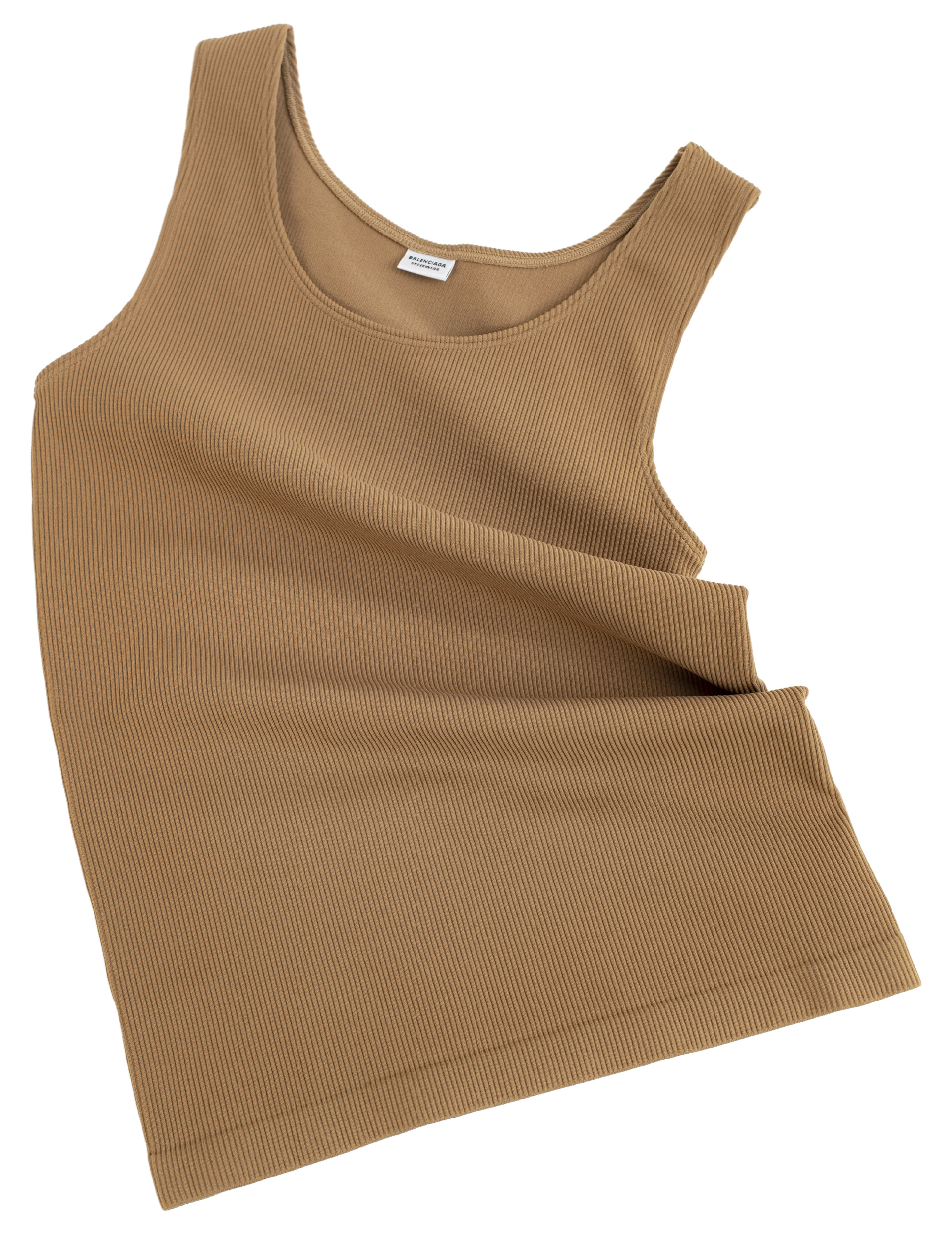 Balenciaga Ribbed tank top in brown