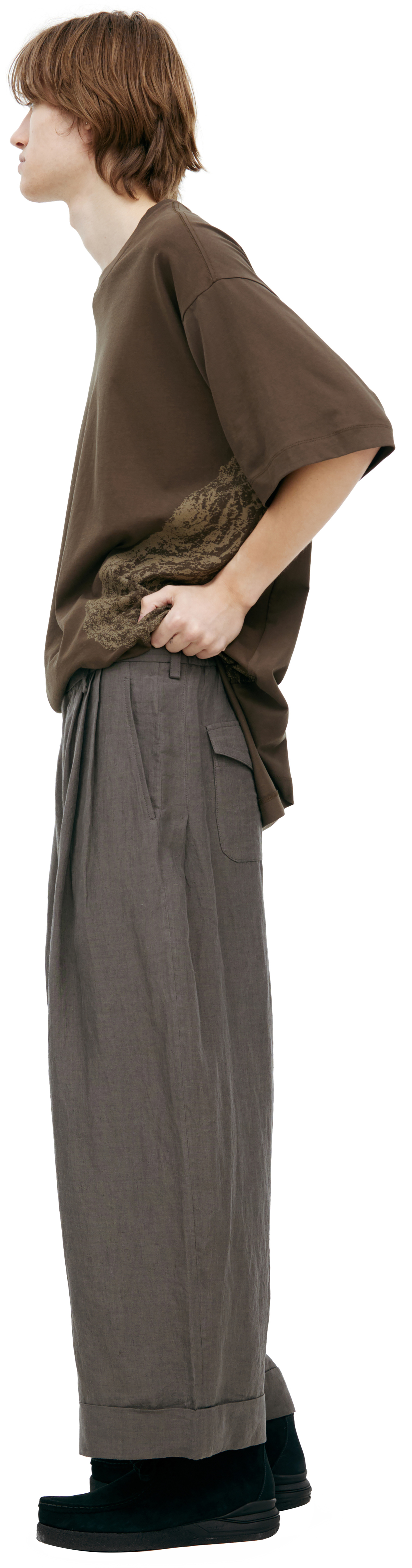 Ziggy Chen Wide trousers with pleats