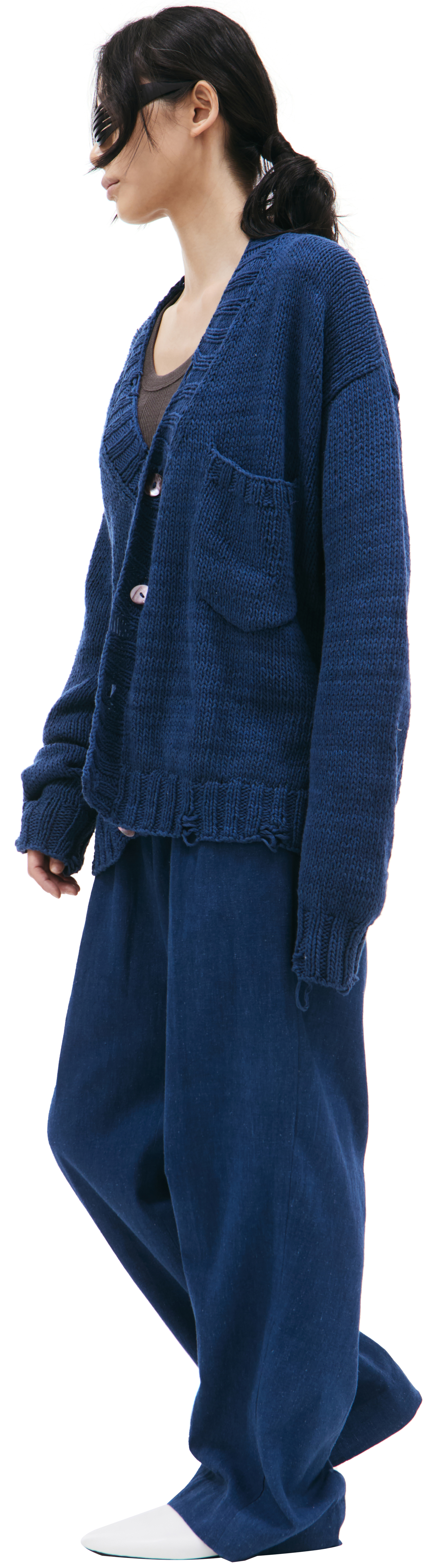 KARTIK Research Distressed cotton cardigan