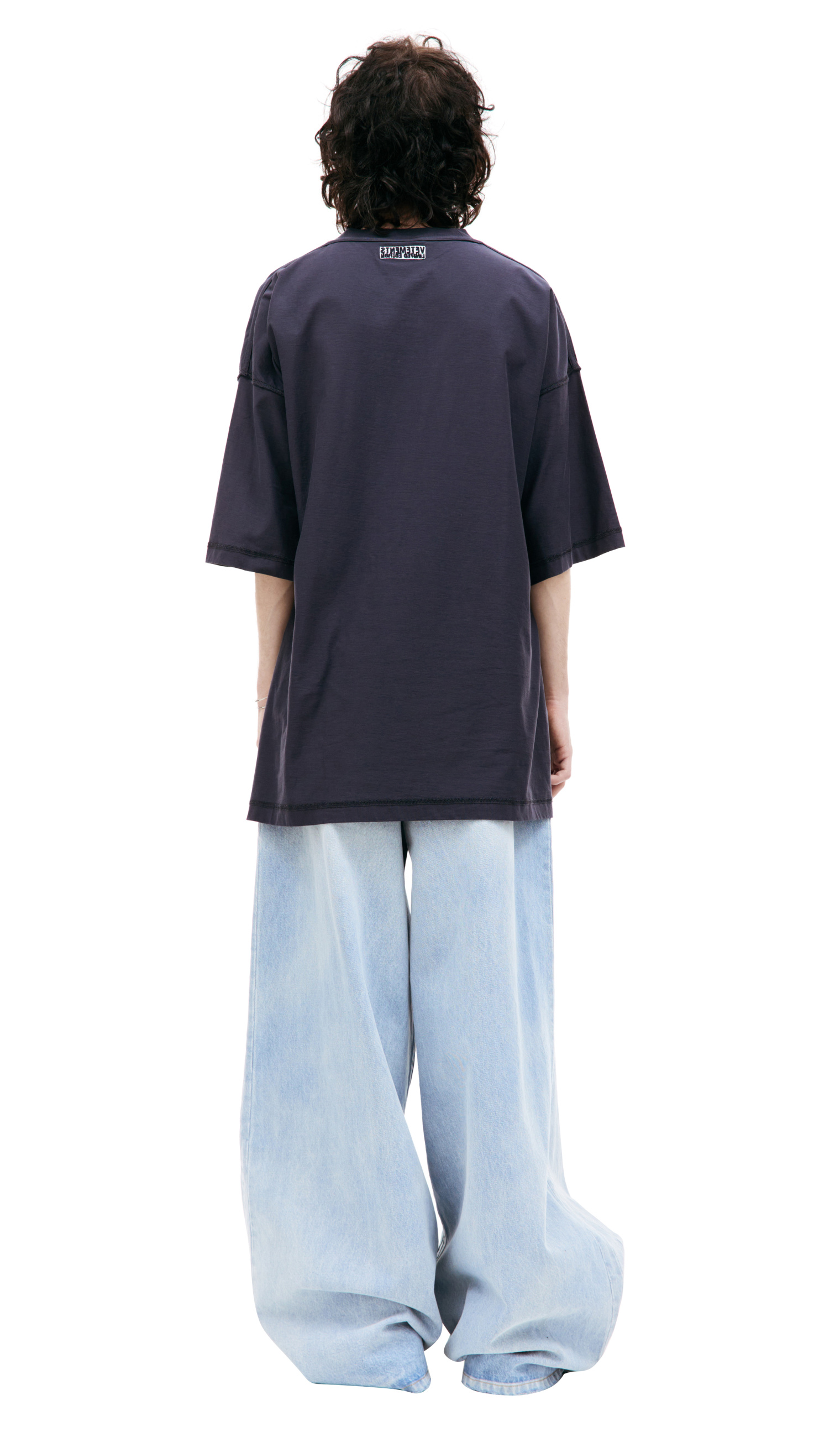 VETEMENTS Оверсайз футболка со швами наизнанку