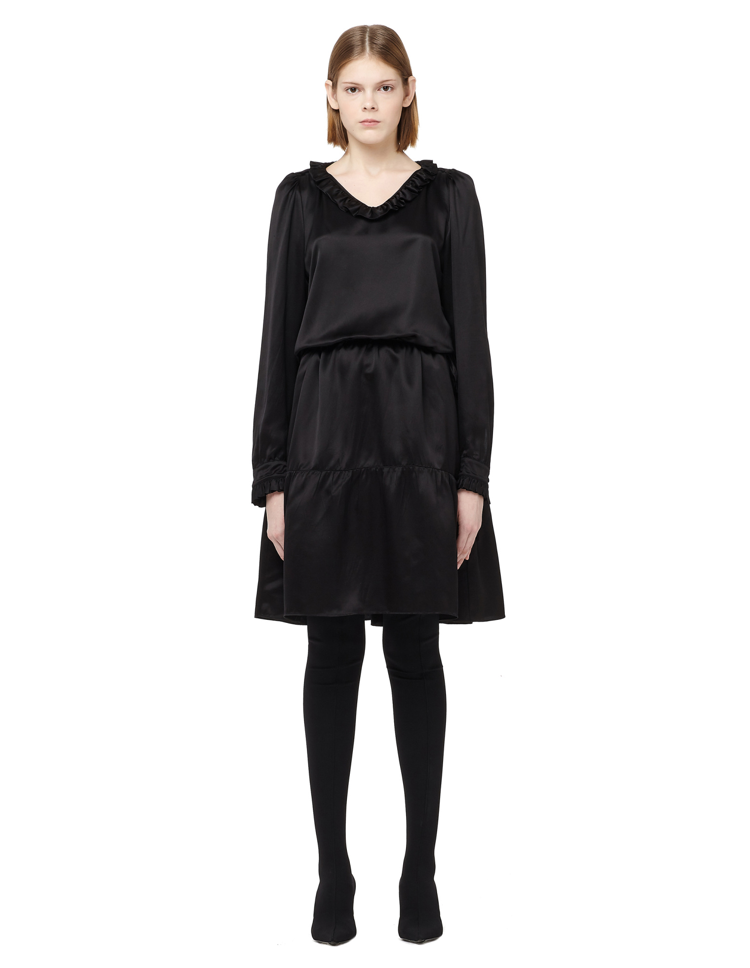 Balenciaga Ruffled Silk Dress