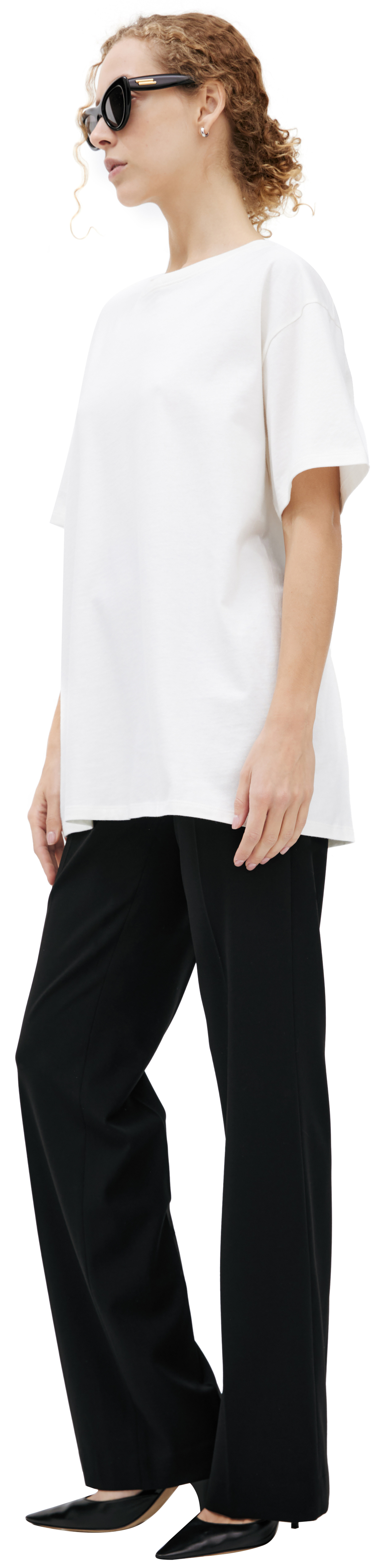 The Row White cotton T-shirt