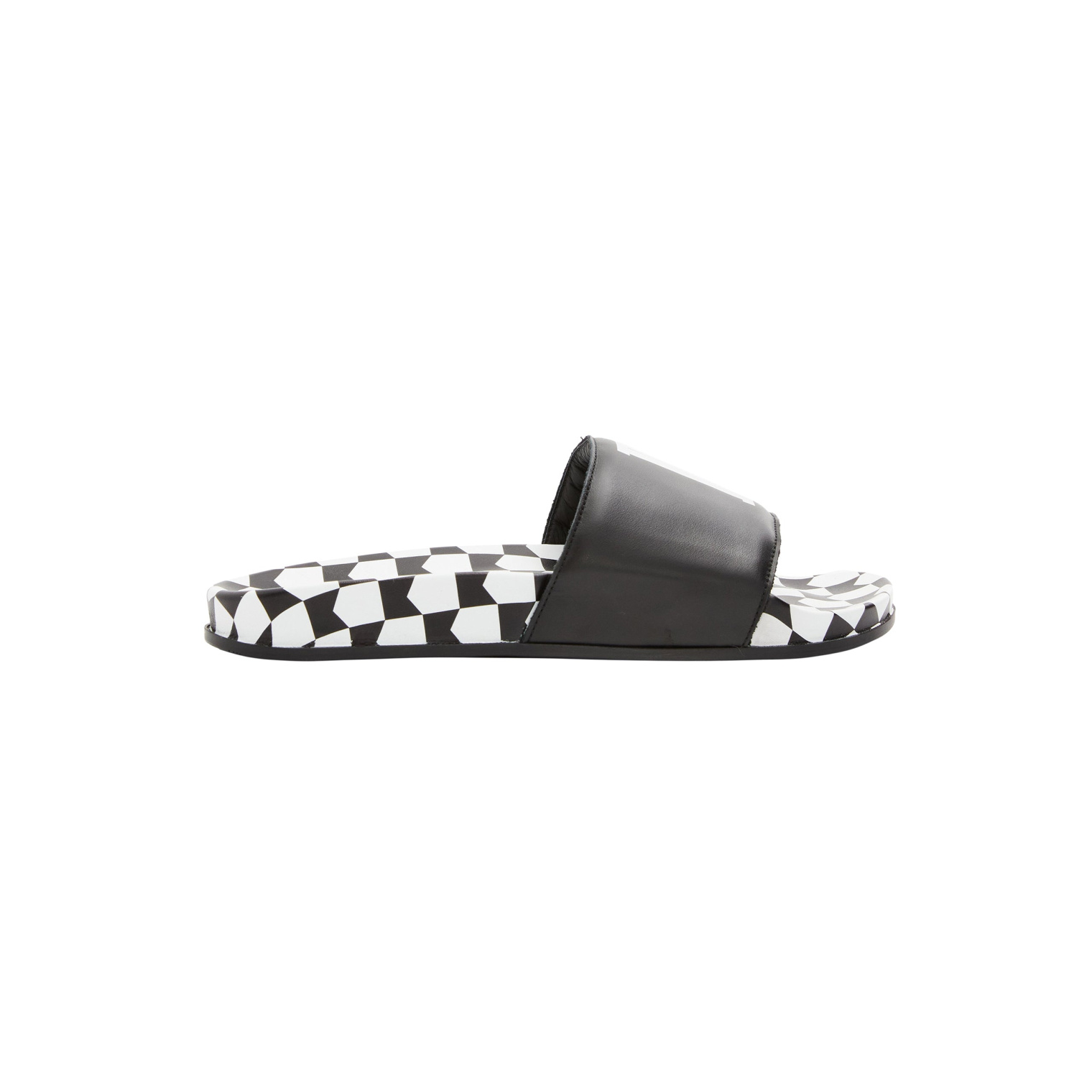 RHUDE Rhude Checkered Leather Slide