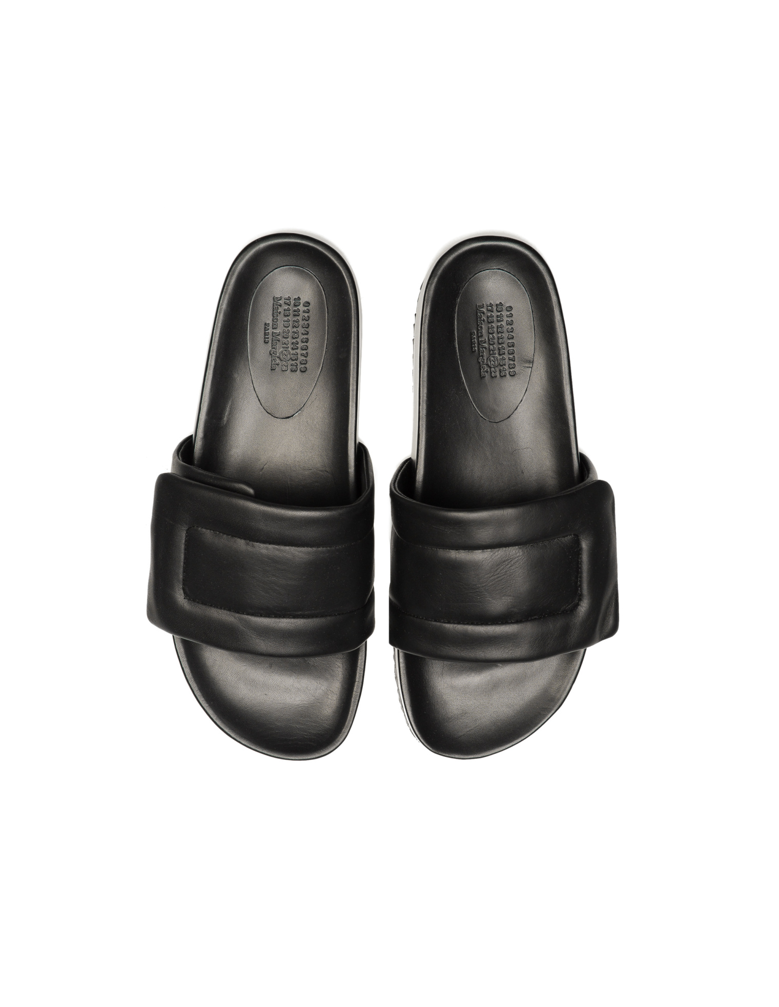 Maison Margiela Leather Velcro sandals