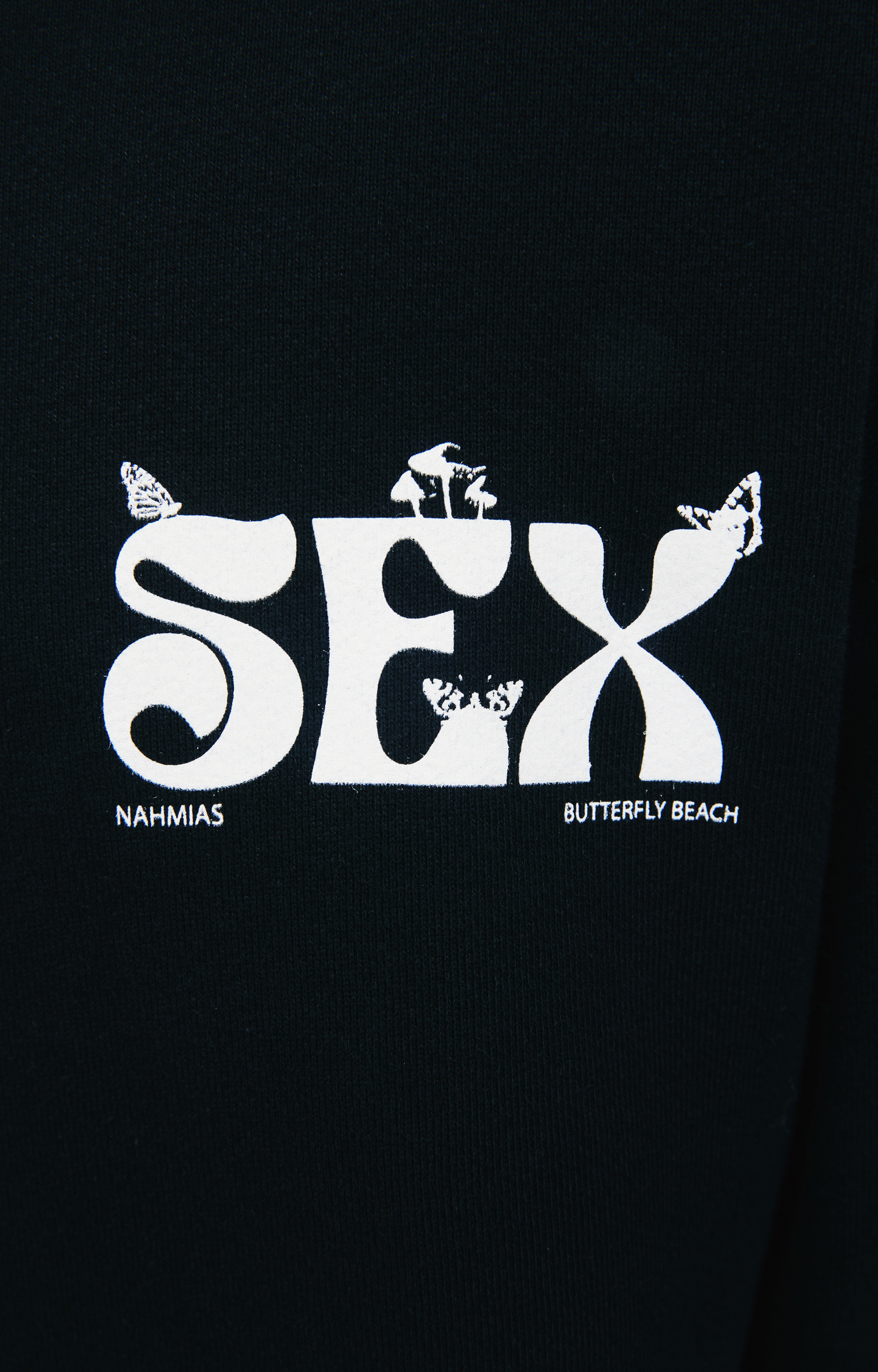 Nahmias Black printed hoodie