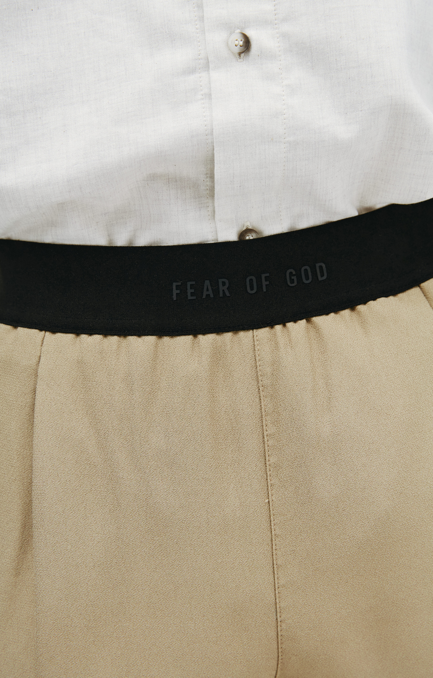 Fear of God Beige straight trousers