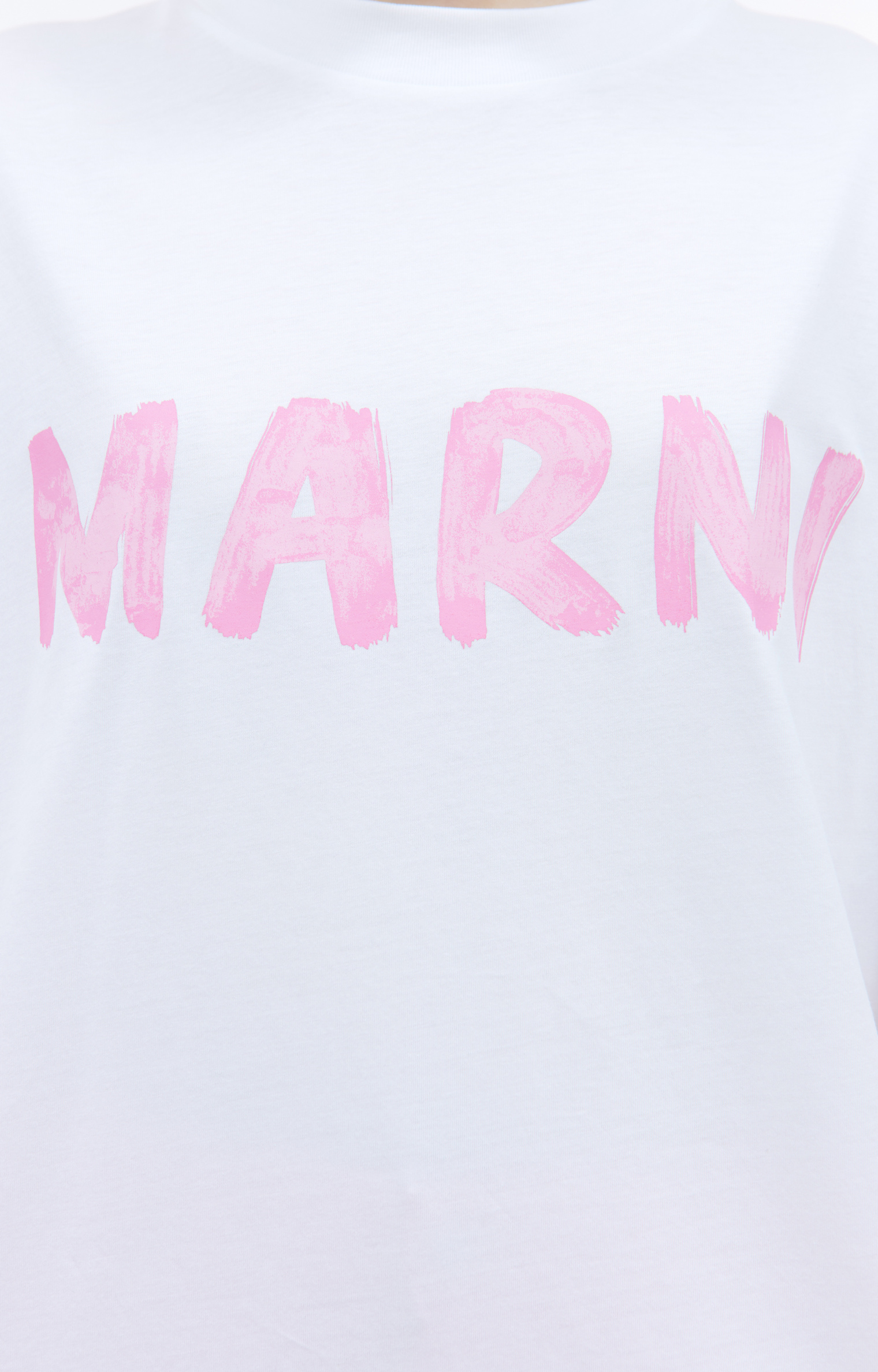 Marni Оверсайз футболка с принтом