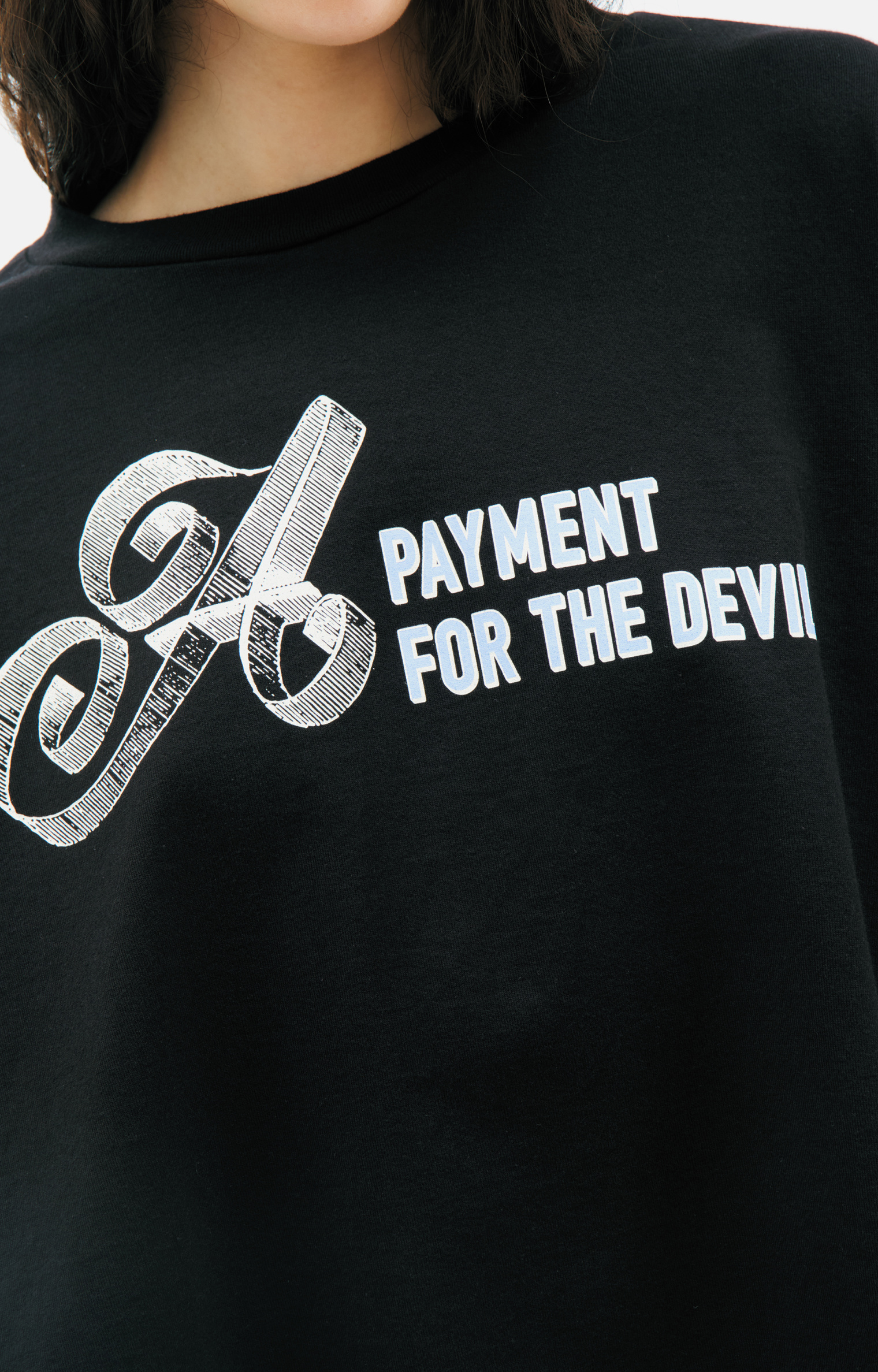 Buy Undercover women black a payment for the devil longsleeve for