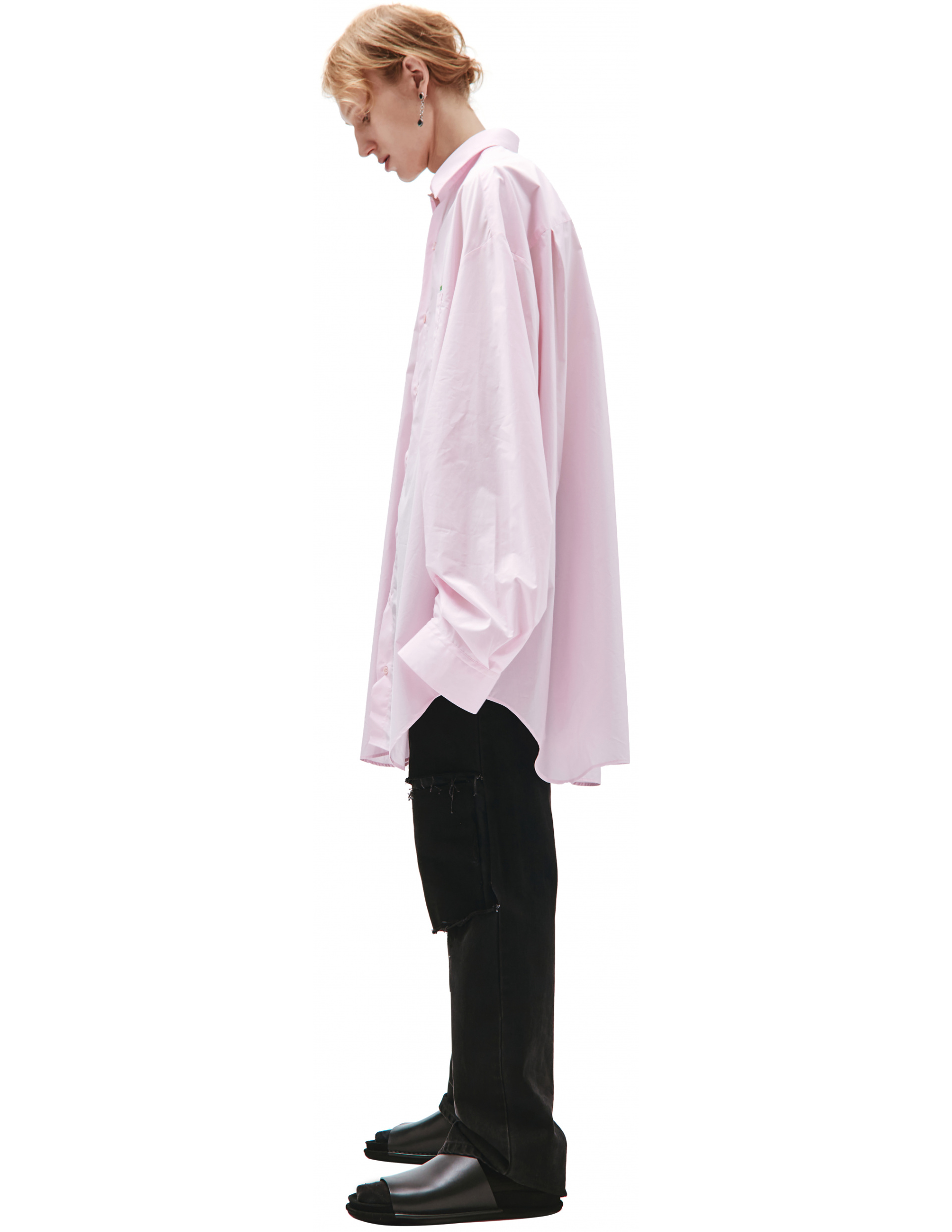 Raf Simons Pink Oversize Synchronicity Shirt