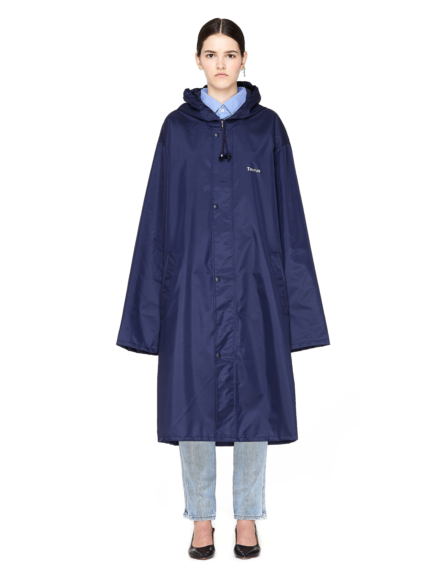 VETEMENTS Navy Taurus Raincoat