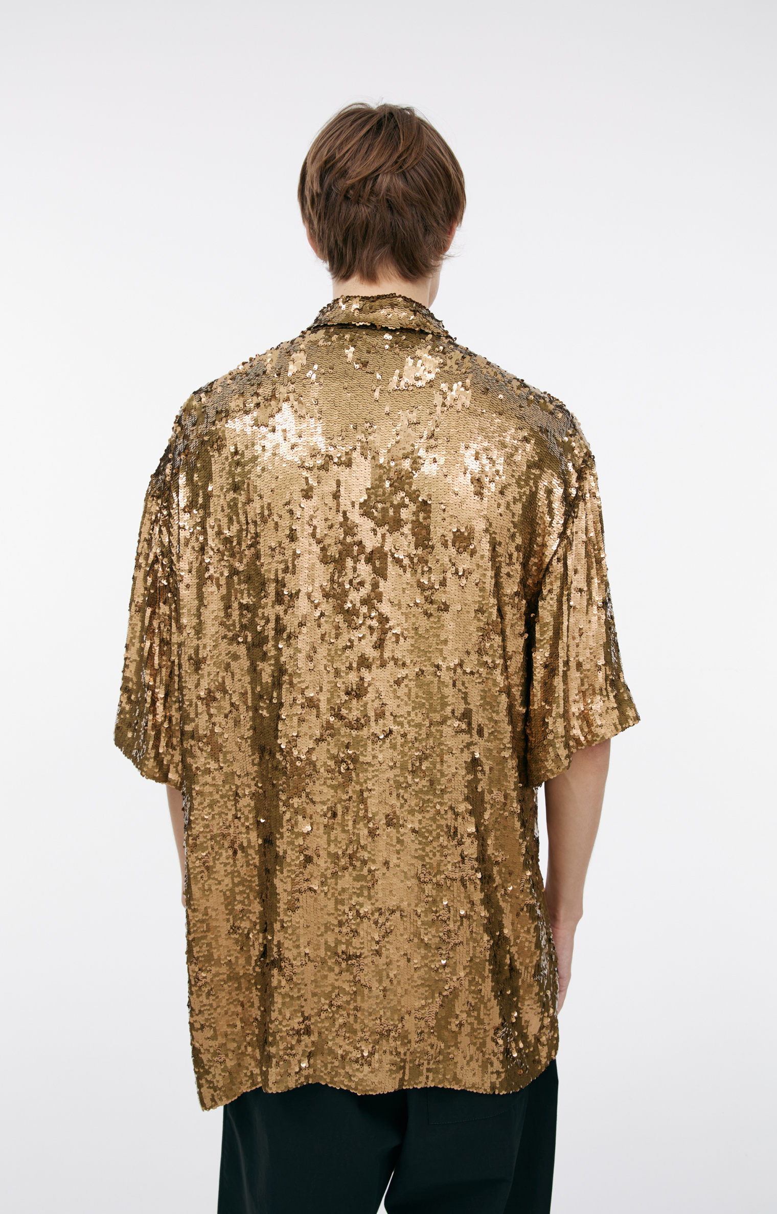 Dries Van Noten Oversize sequin shirt