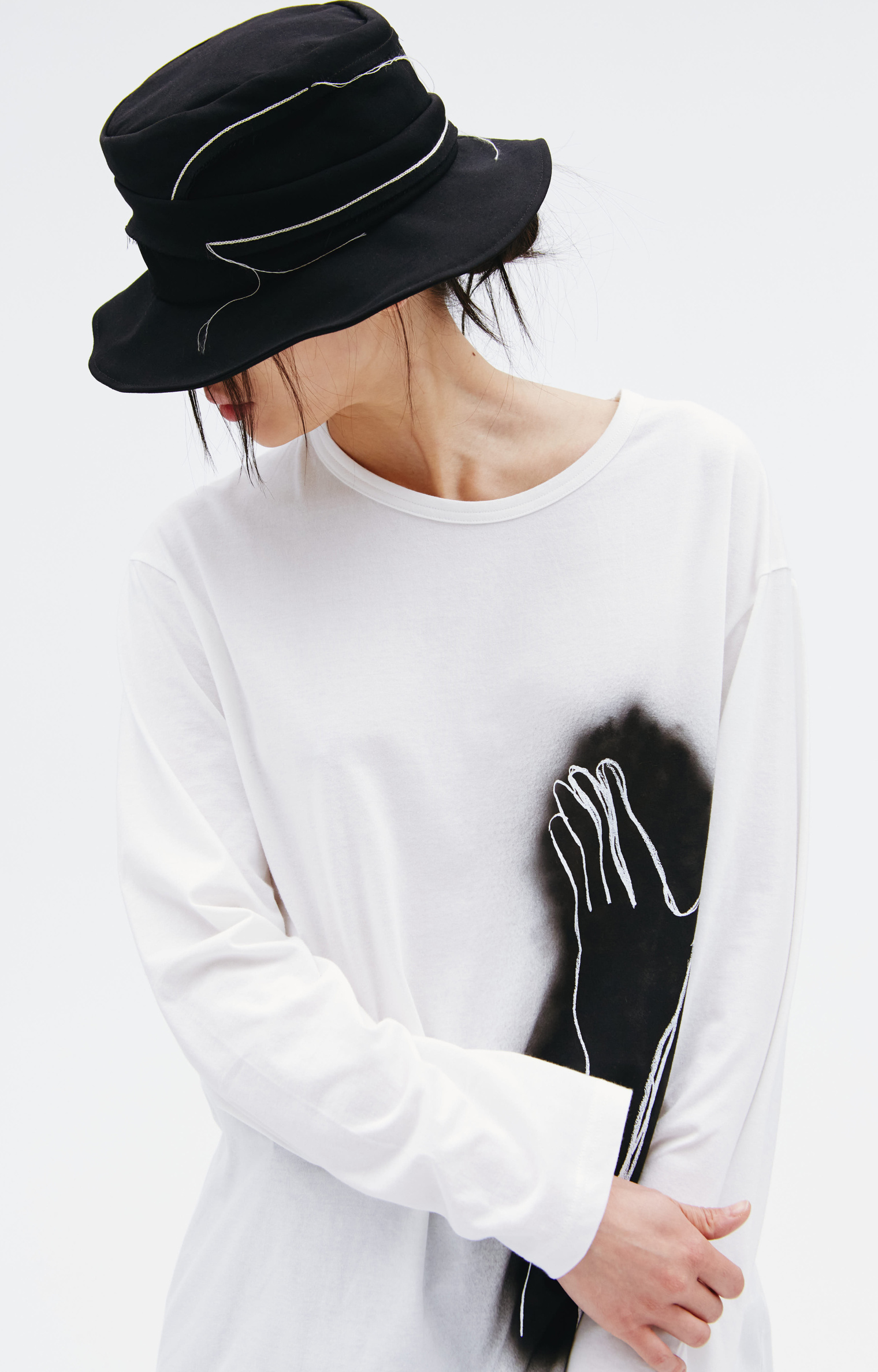 Yohji Yamamoto Cotton Printed  longsleeve