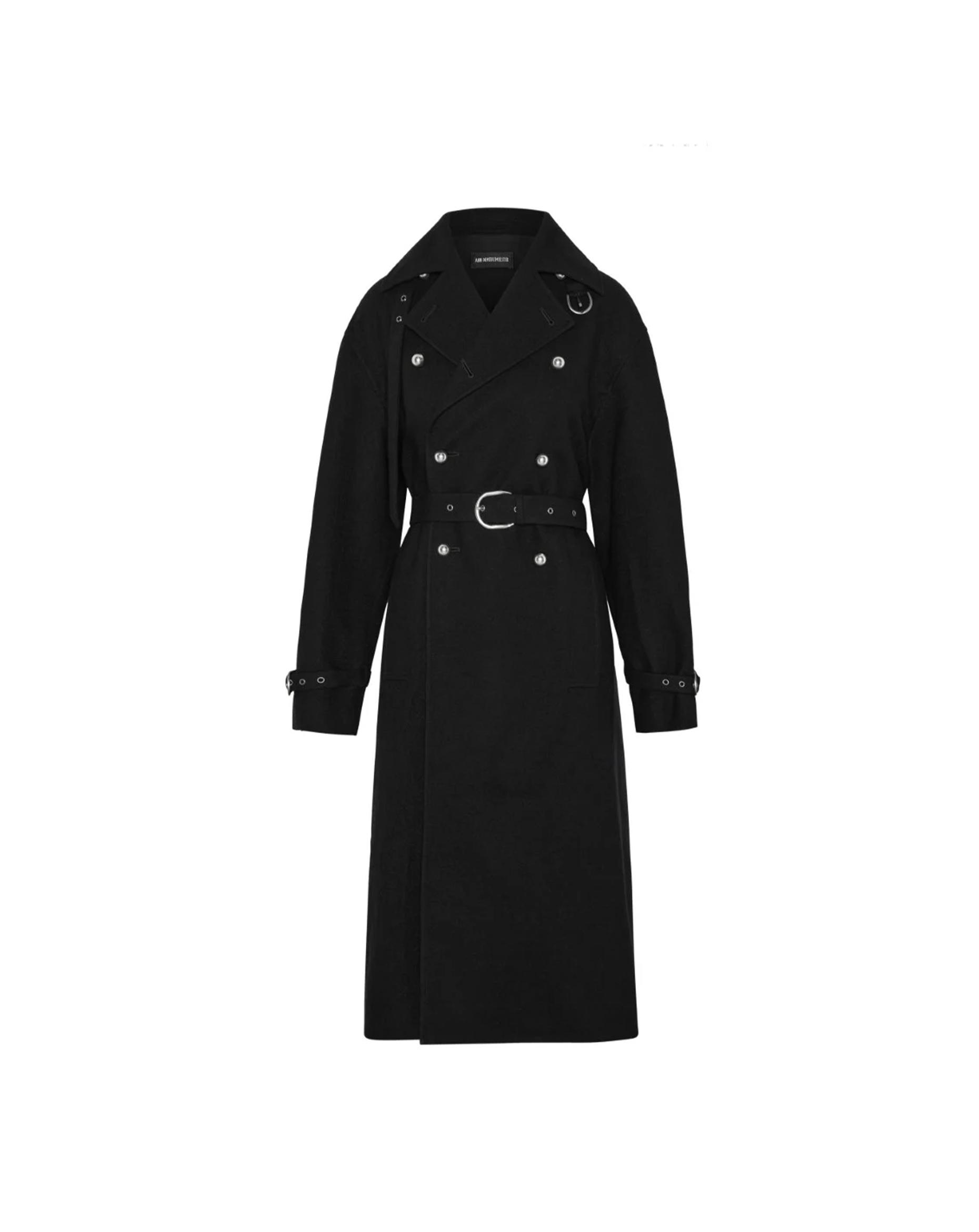 Ann Demeulemeester Wool coat with slit pockets