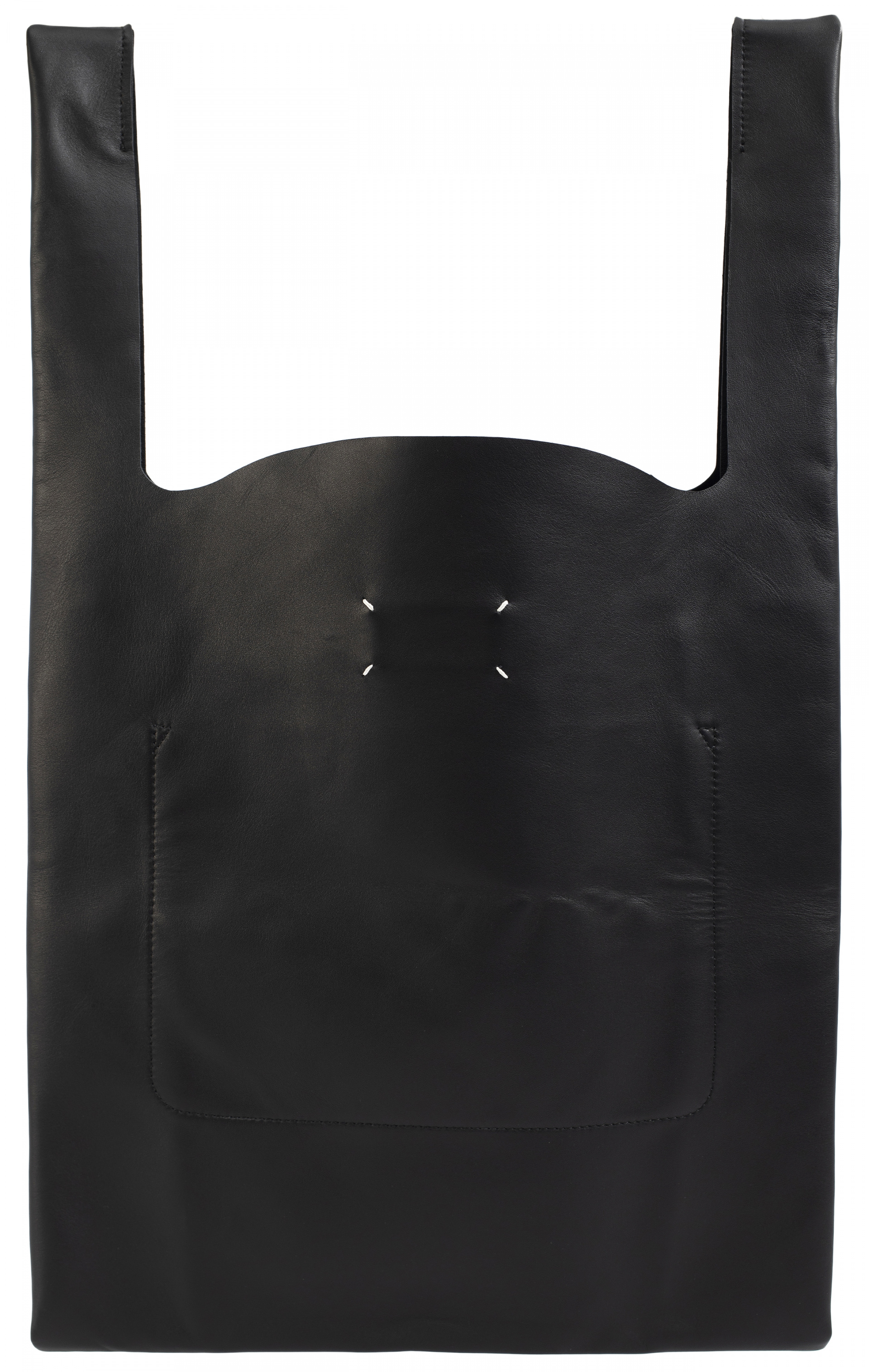 Maison Margiela Leather tote bag in black