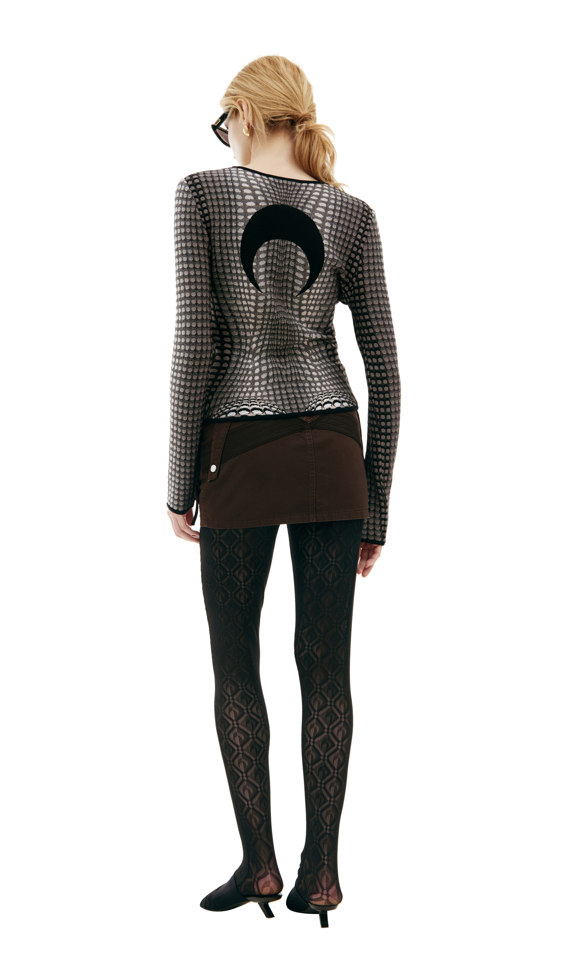 MARINE SERRE Monoprint sweater