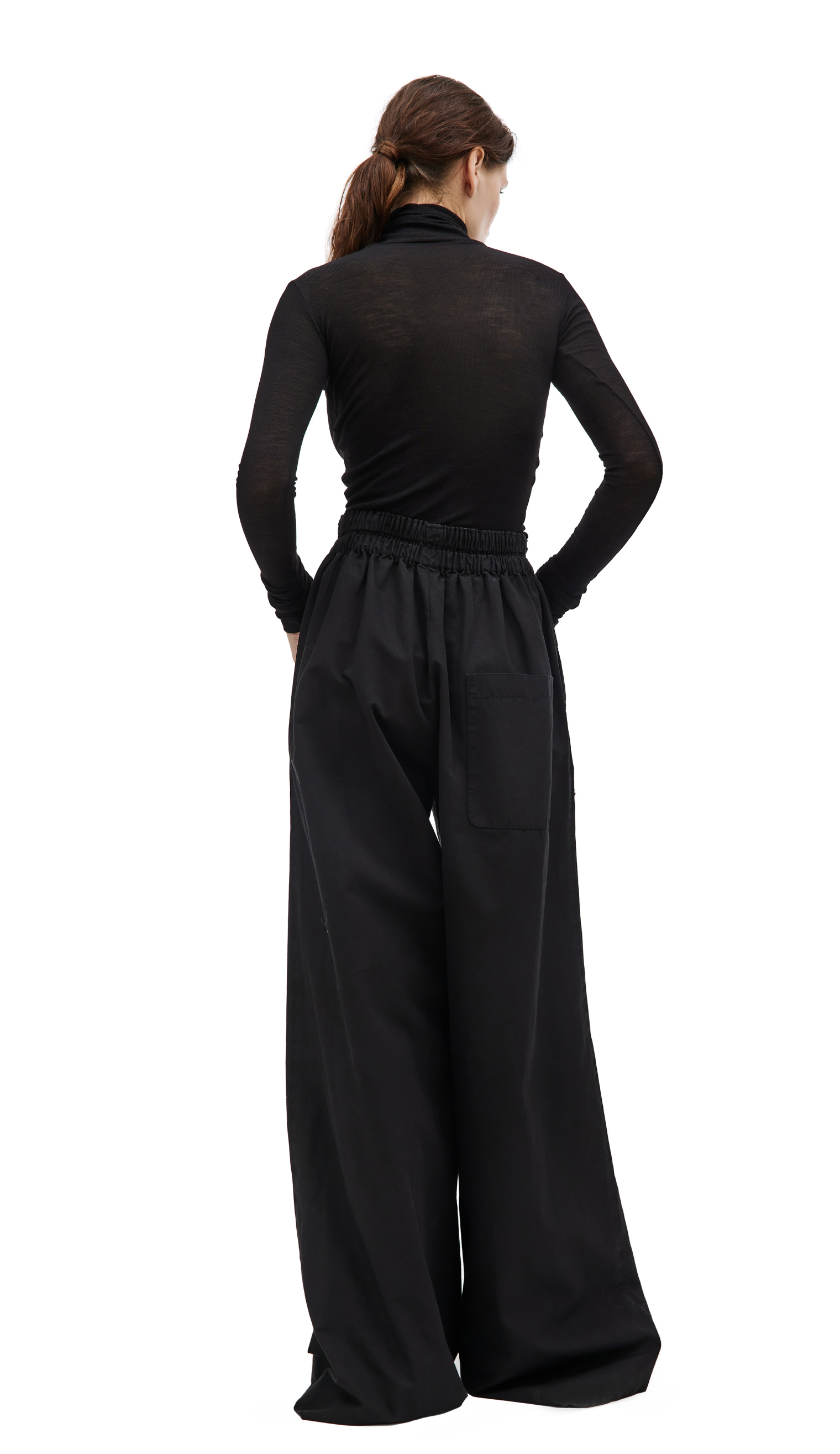 QUIRA Black oversized trousers