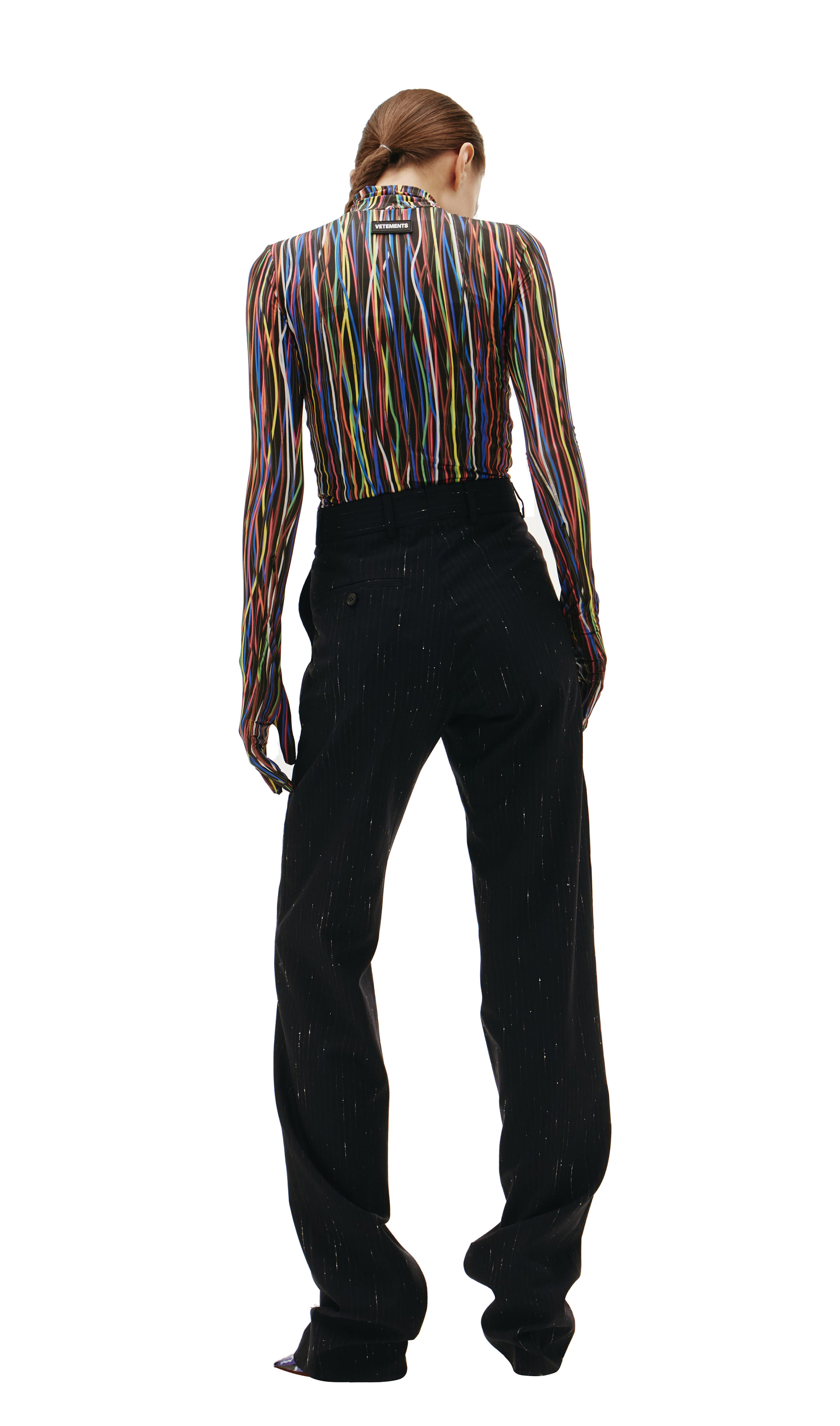 VETEMENTS Нigh-waisted striped pants