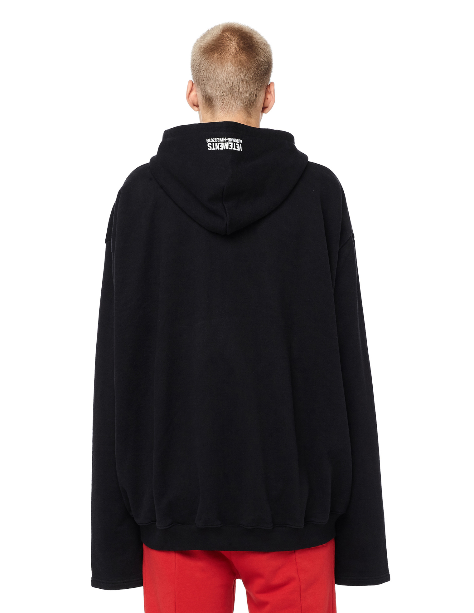 VETEMENTS Titanic Print Cotton Zip Up Hoodie