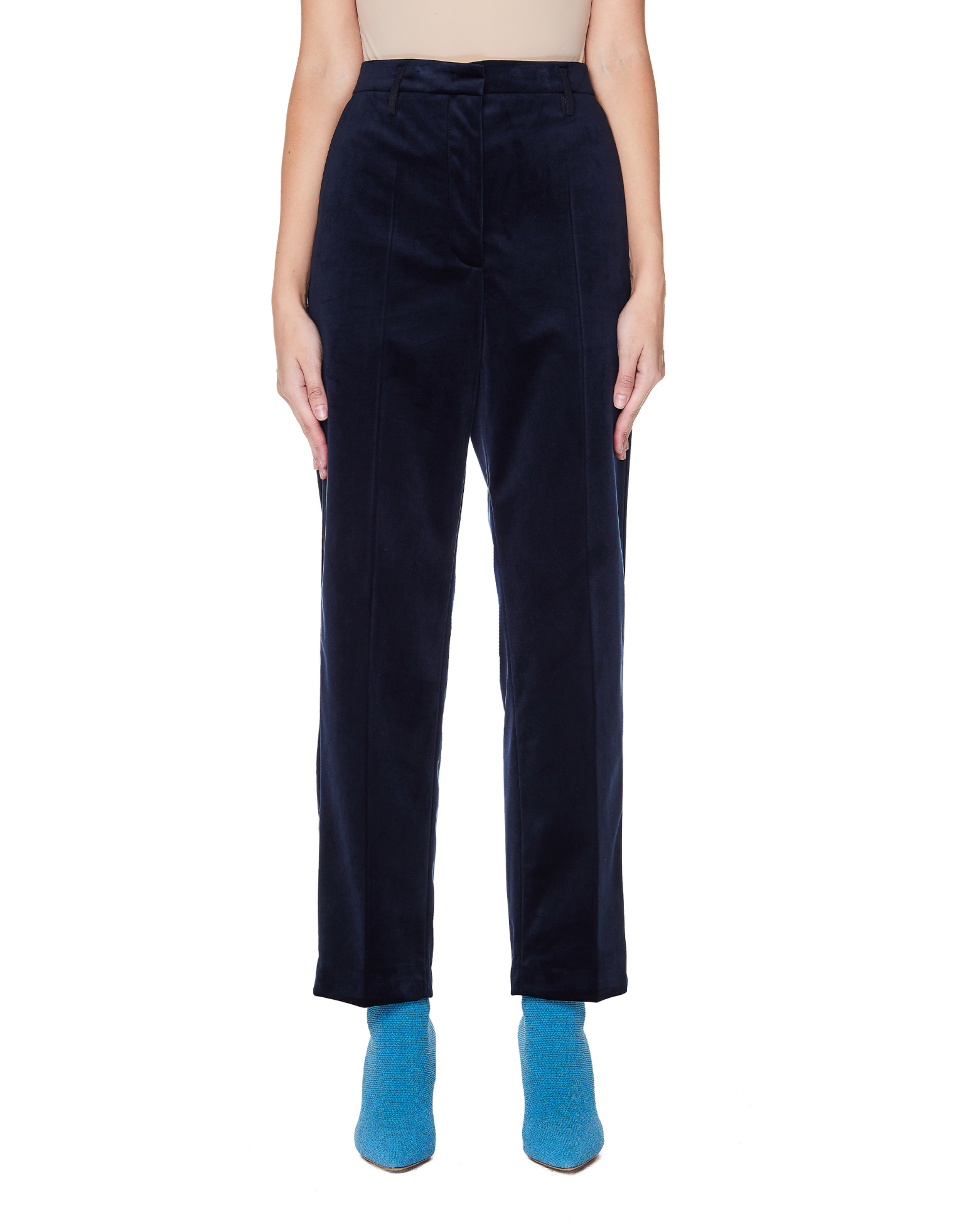 Golden Goose Navy Blue Velvet Trousers