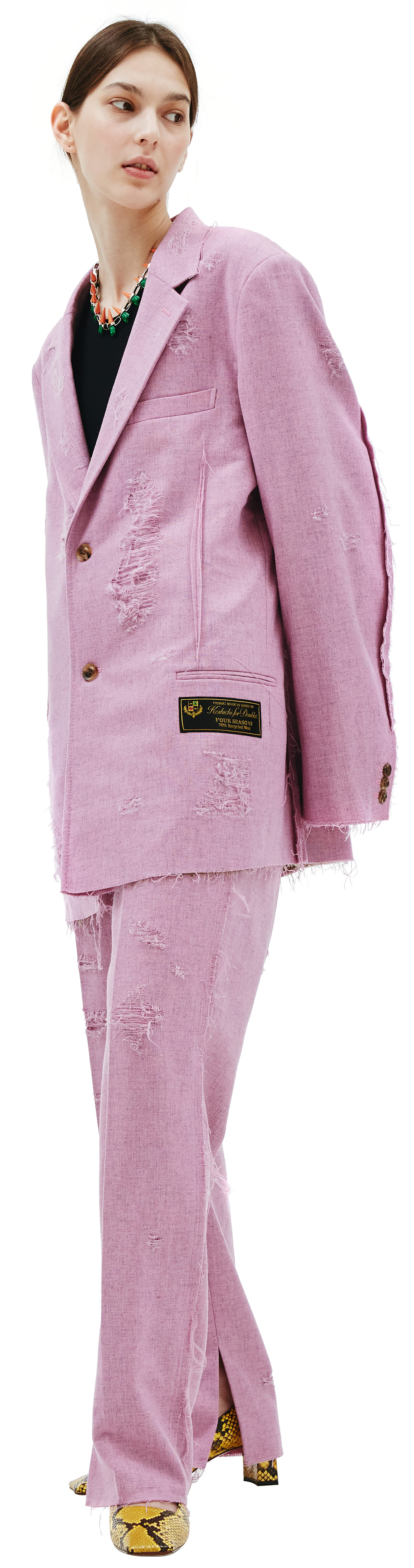 Doublet Recycle wool damaged jacket