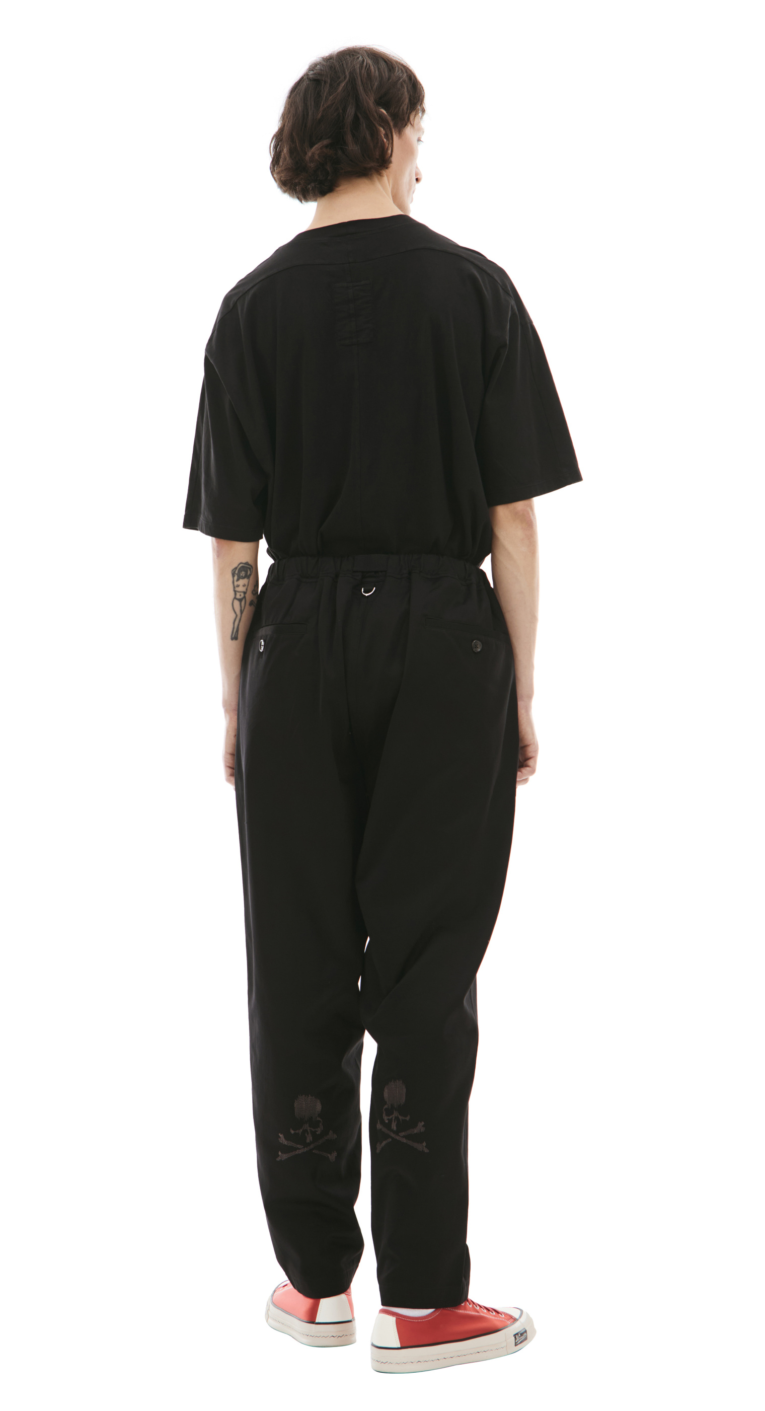 Mastermind WORLD Black trousers with belt