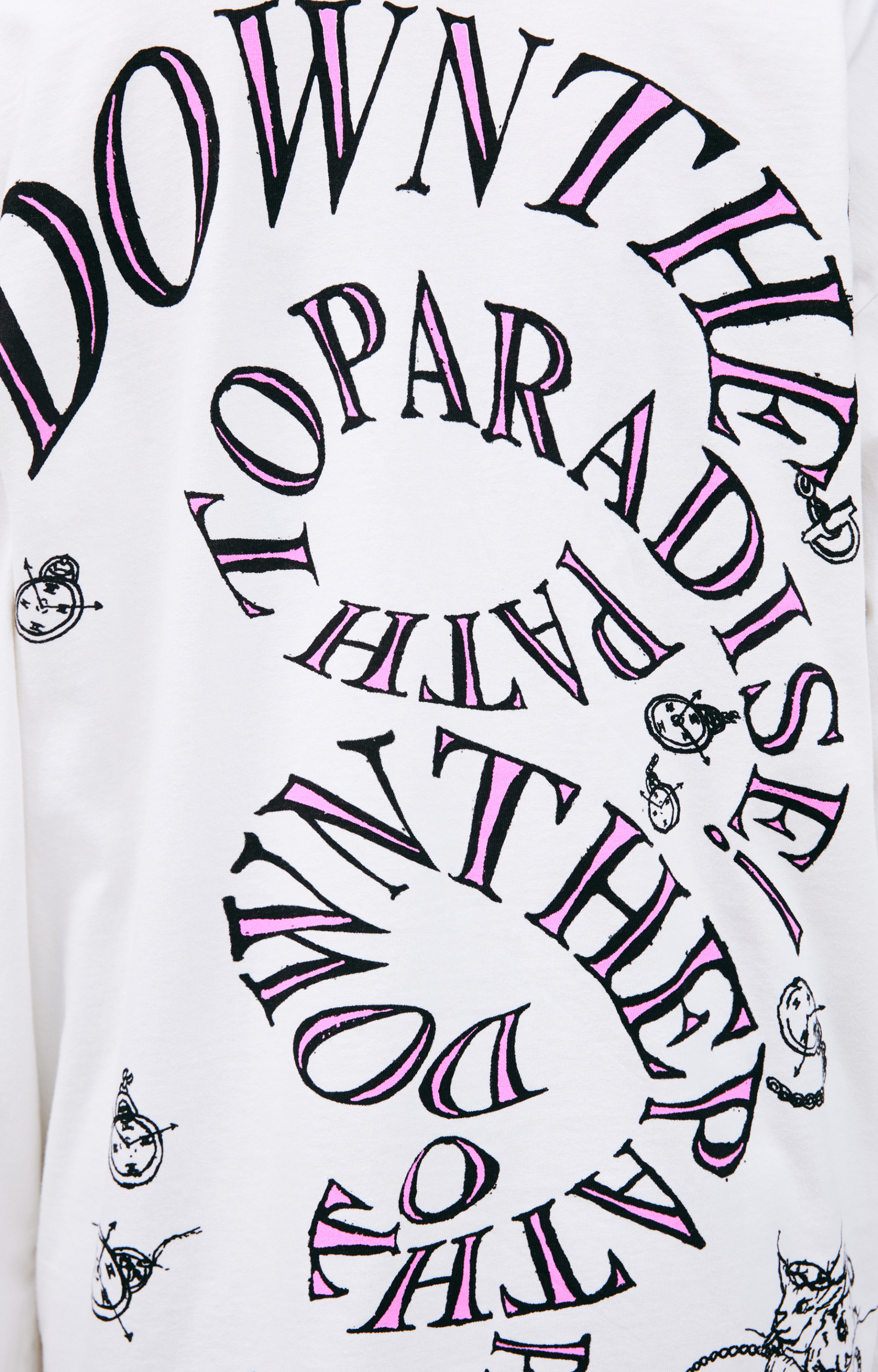 Hellstar White monoprint longsleeve