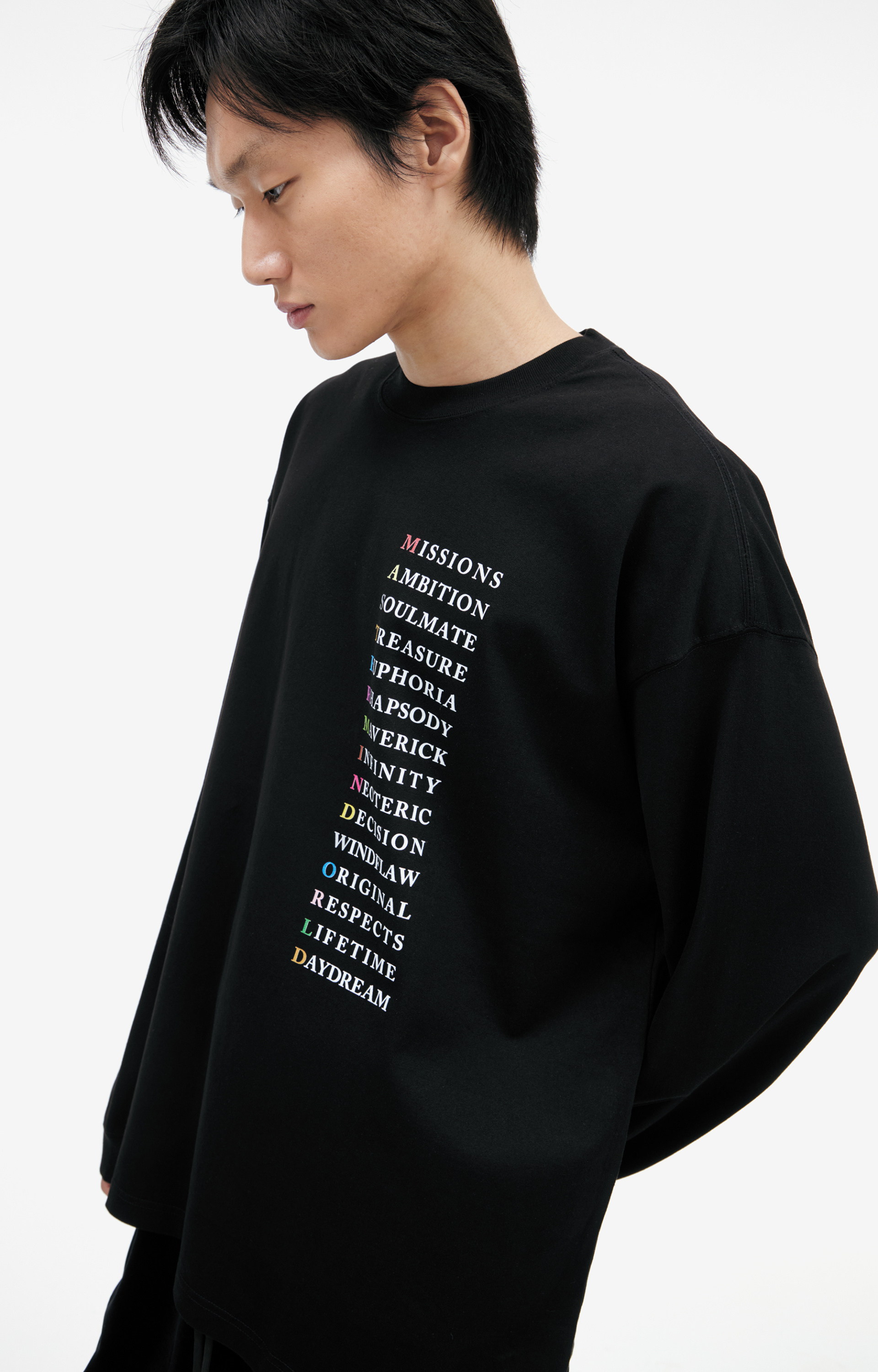 Mastermind WORLD Black longsleeve with print