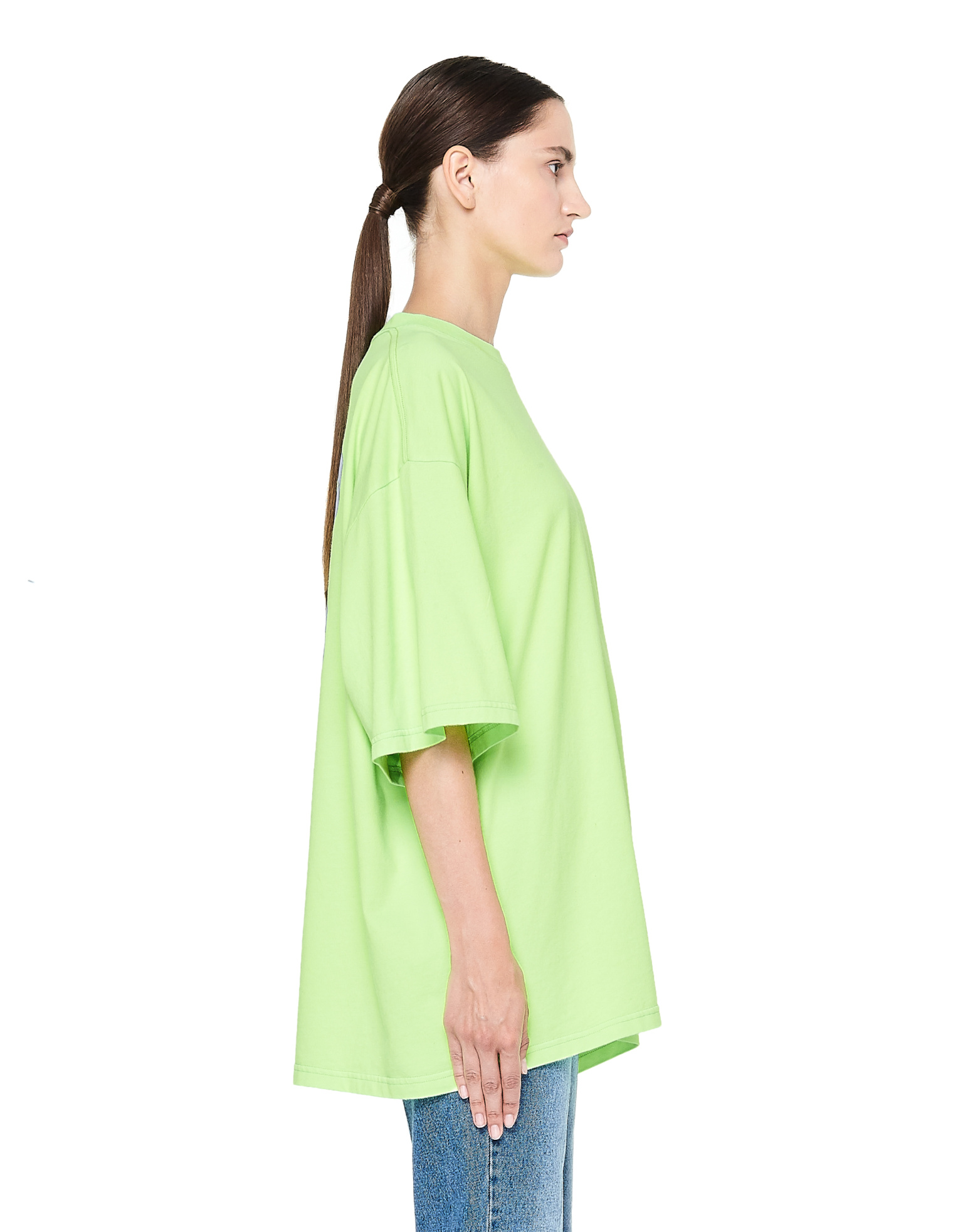Balenciaga Ego Printed Fluo Green T-shirt