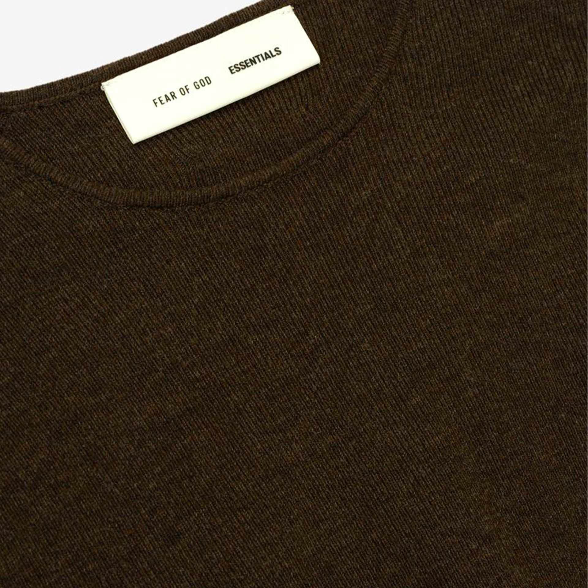 Fear of God Essentials Womens Rib Long Sleeve Dress