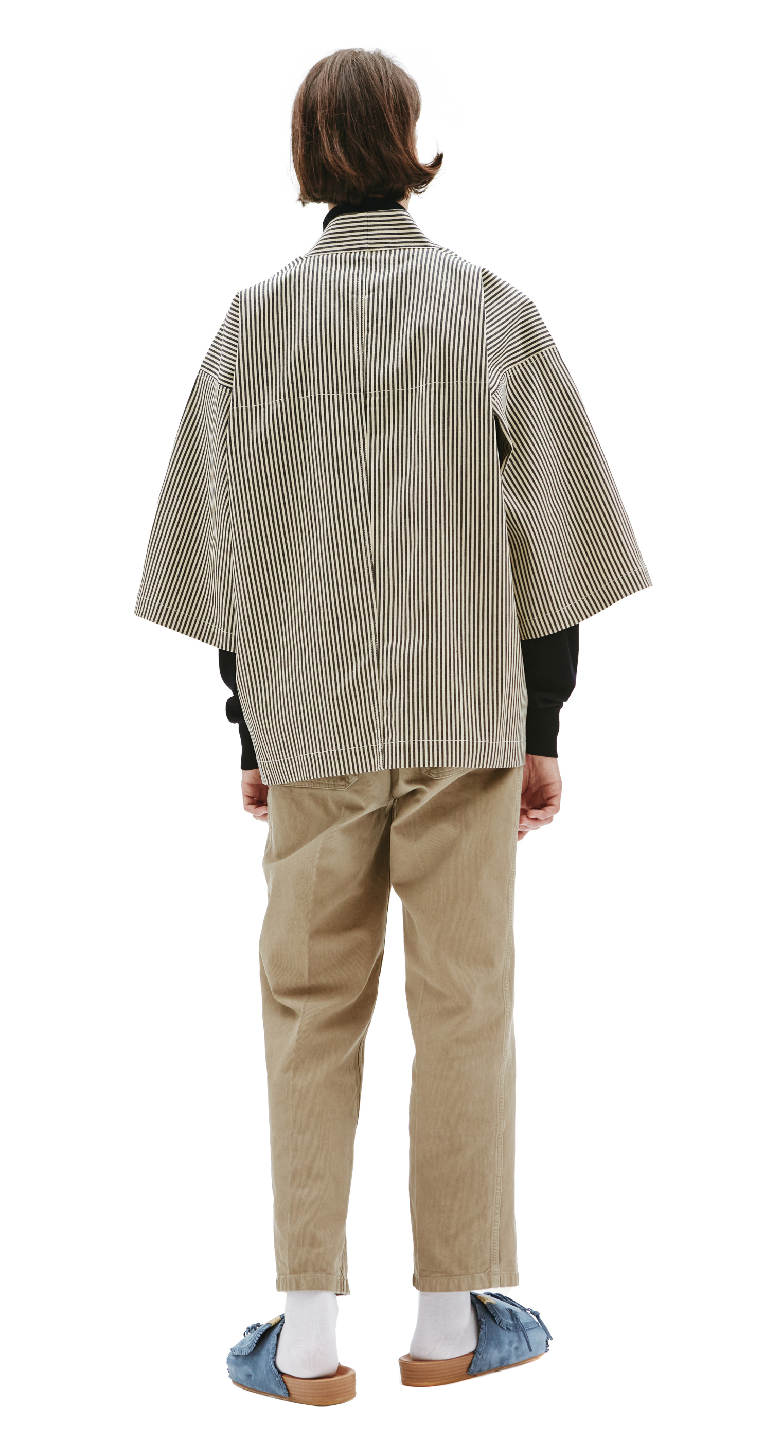 visvim Джинсовый кардиган Happi в полоску