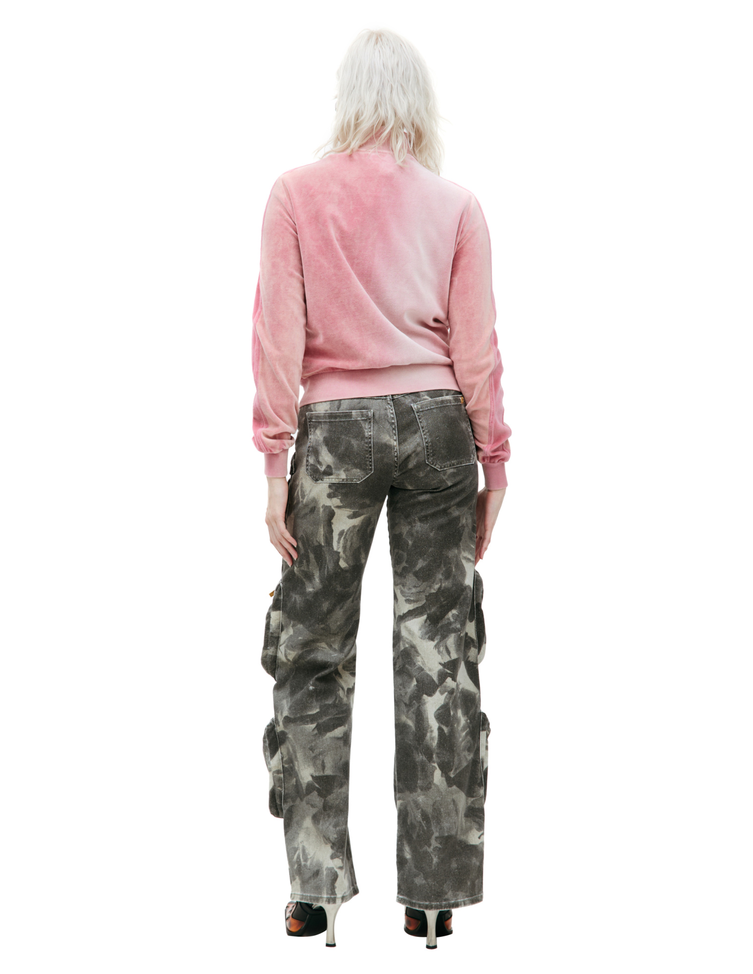 Diesel F-KINIGLI velour sweatshirt