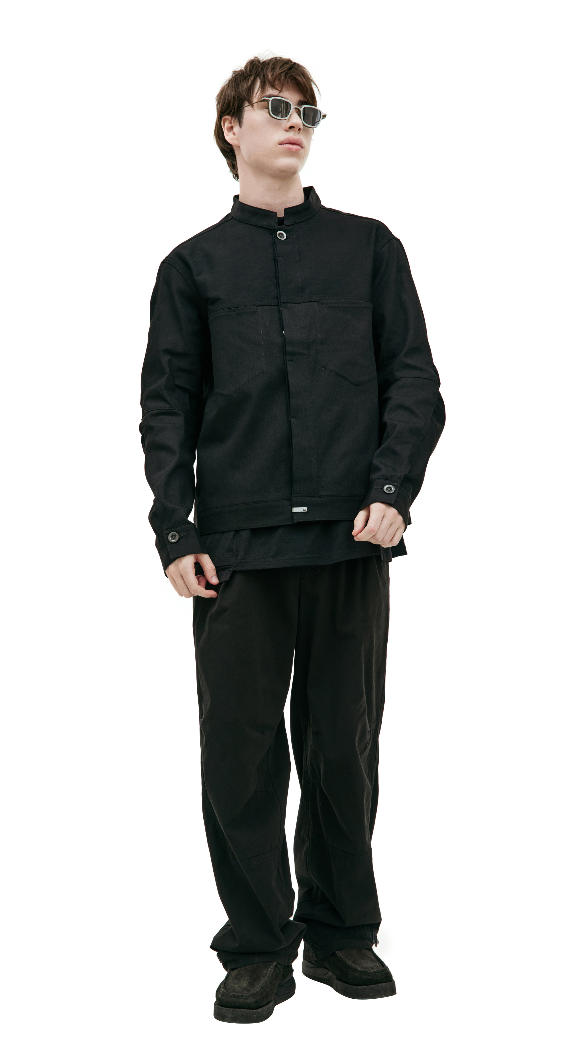 The Viridi-Anne Black denim jacket