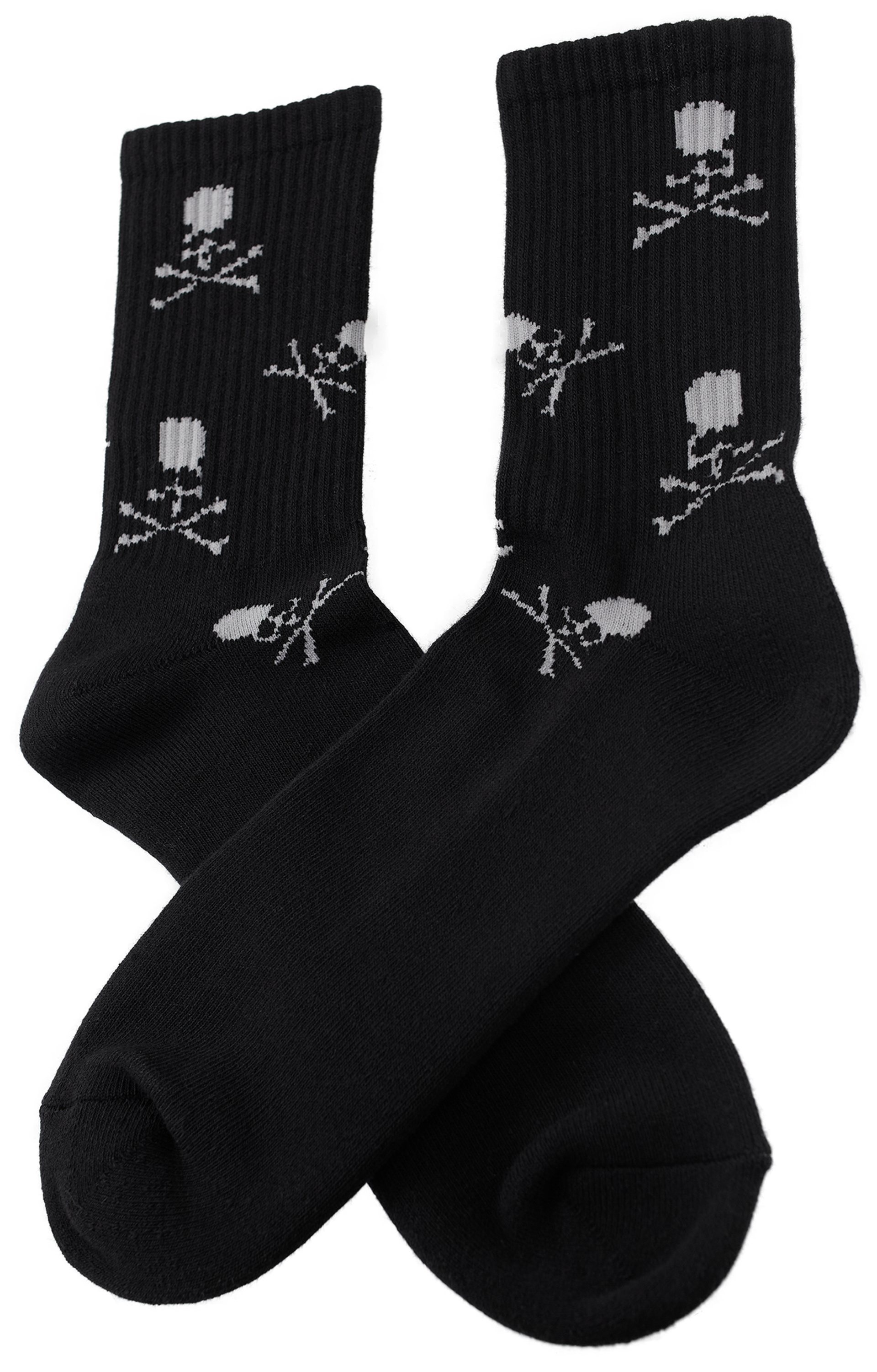 Mastermind WORLD Black monoprint socks