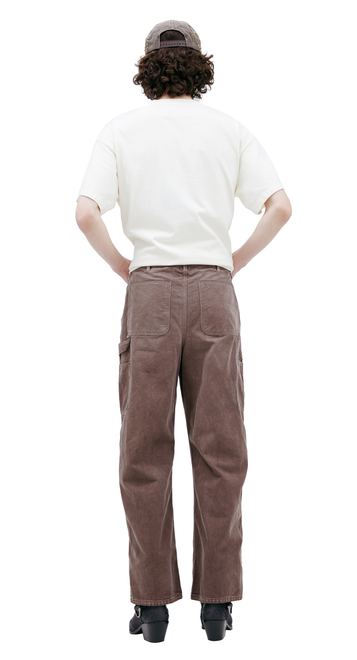 Satoshi Nakamoto Trousers with distressed effect