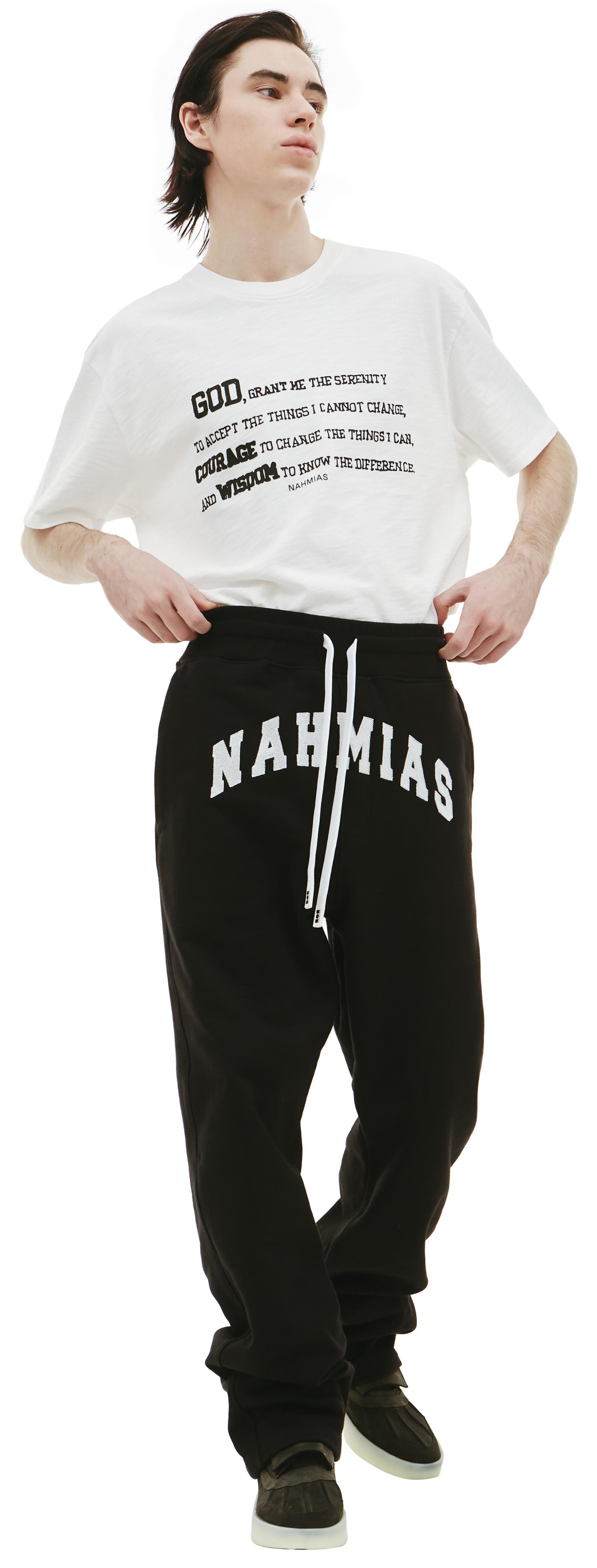 Nahmias Logo cotton sweatpants