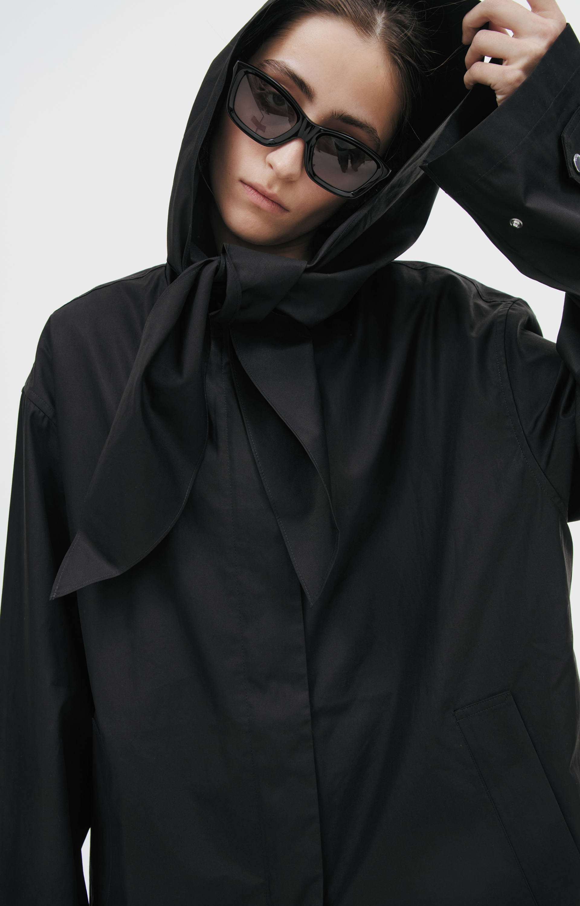TOTEME Raincoat with a cowl hood