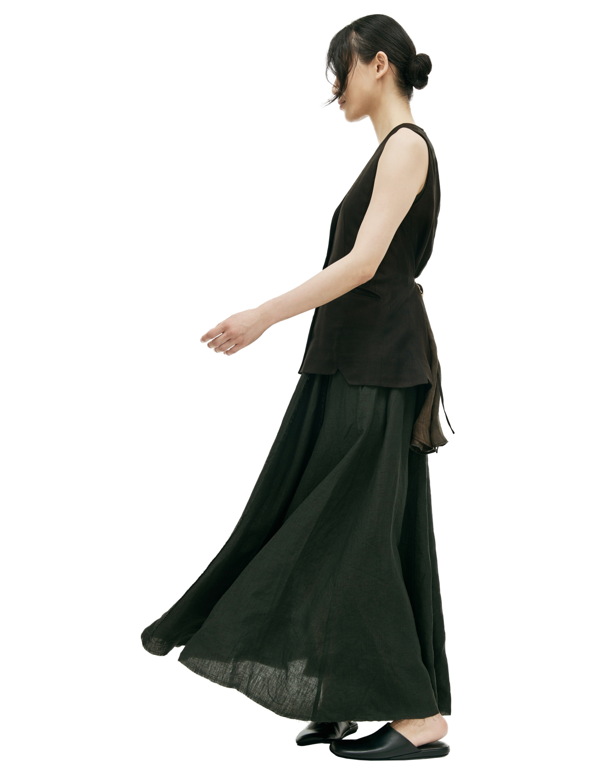 Ziggy Chen V-neck asymmetric vest