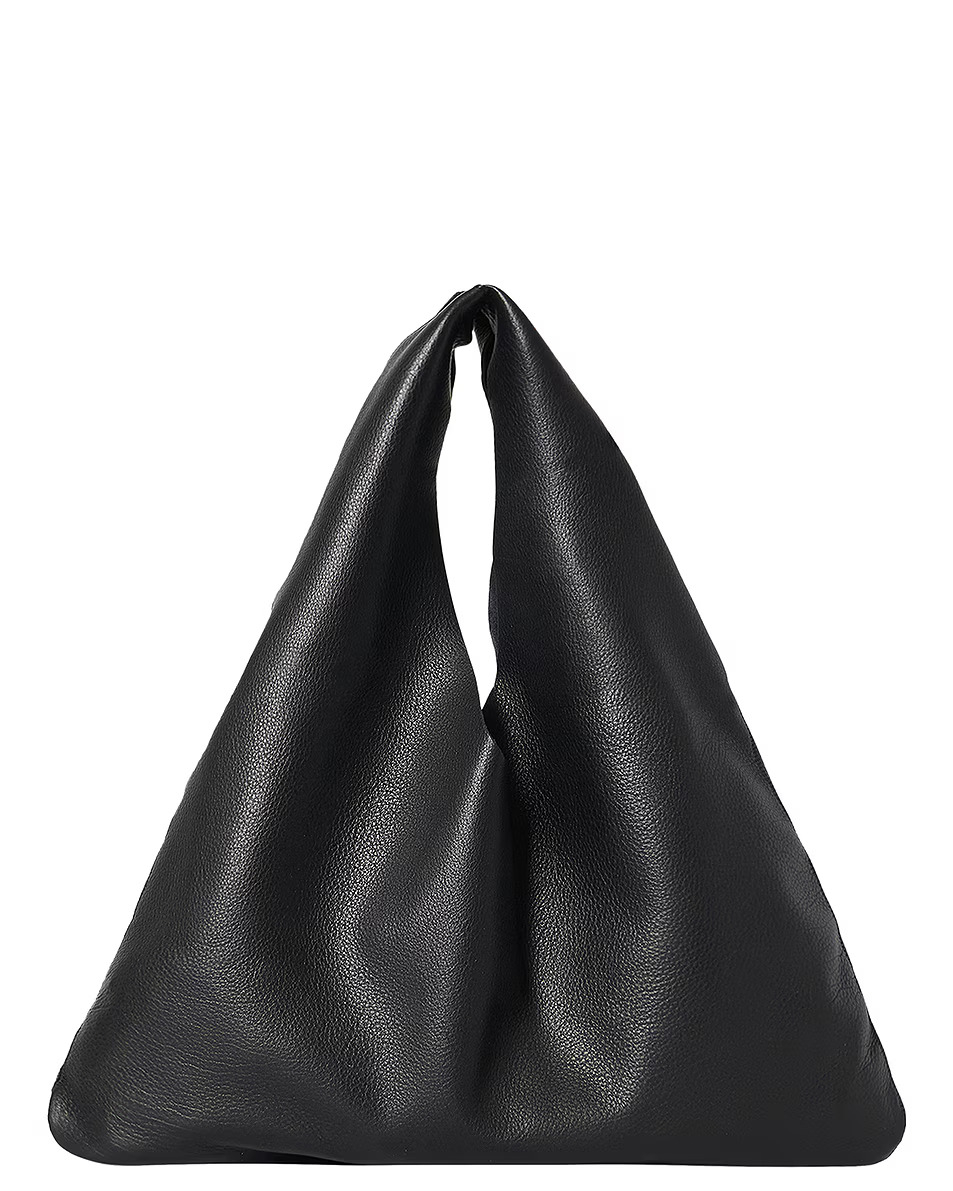 The Row Сумка-W1682-L628 small bindle кожа,треугольная маленькая скукоженная.черная