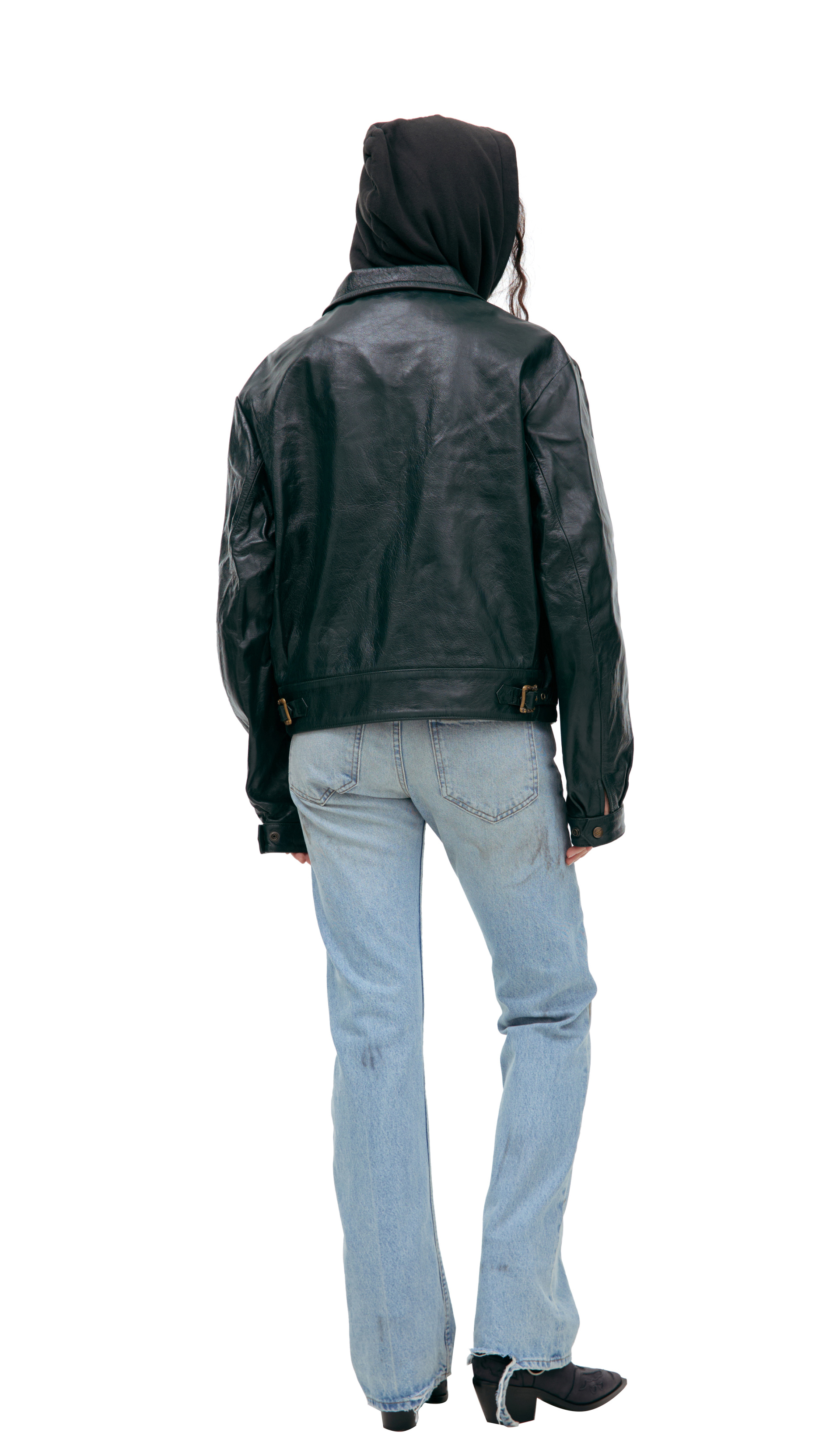 Enfants Riches Déprimés Leather jacket with zipper