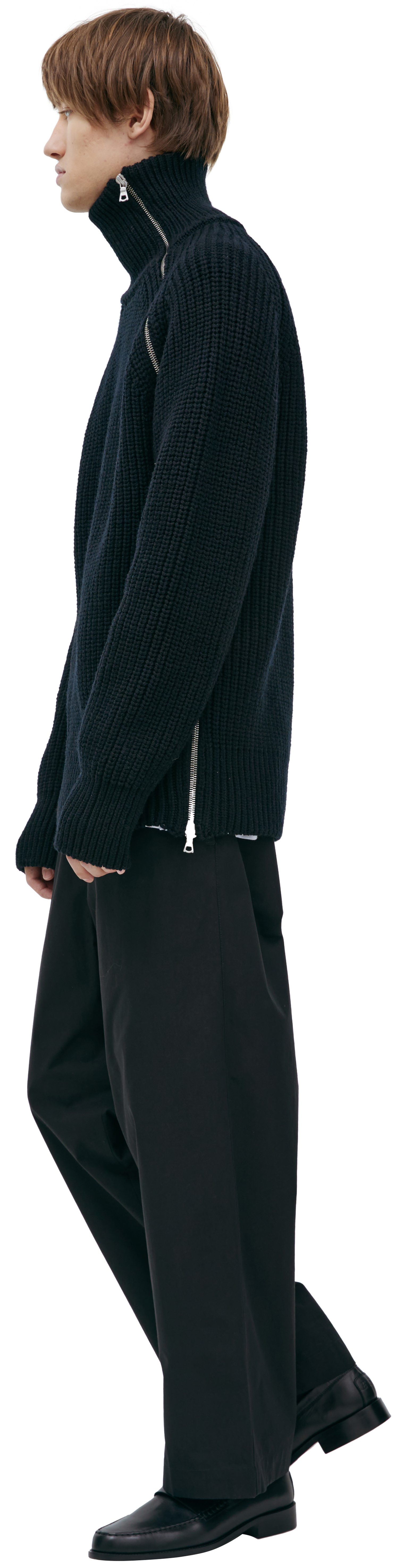 Dries Van Noten Asymmetrical zipper sweater