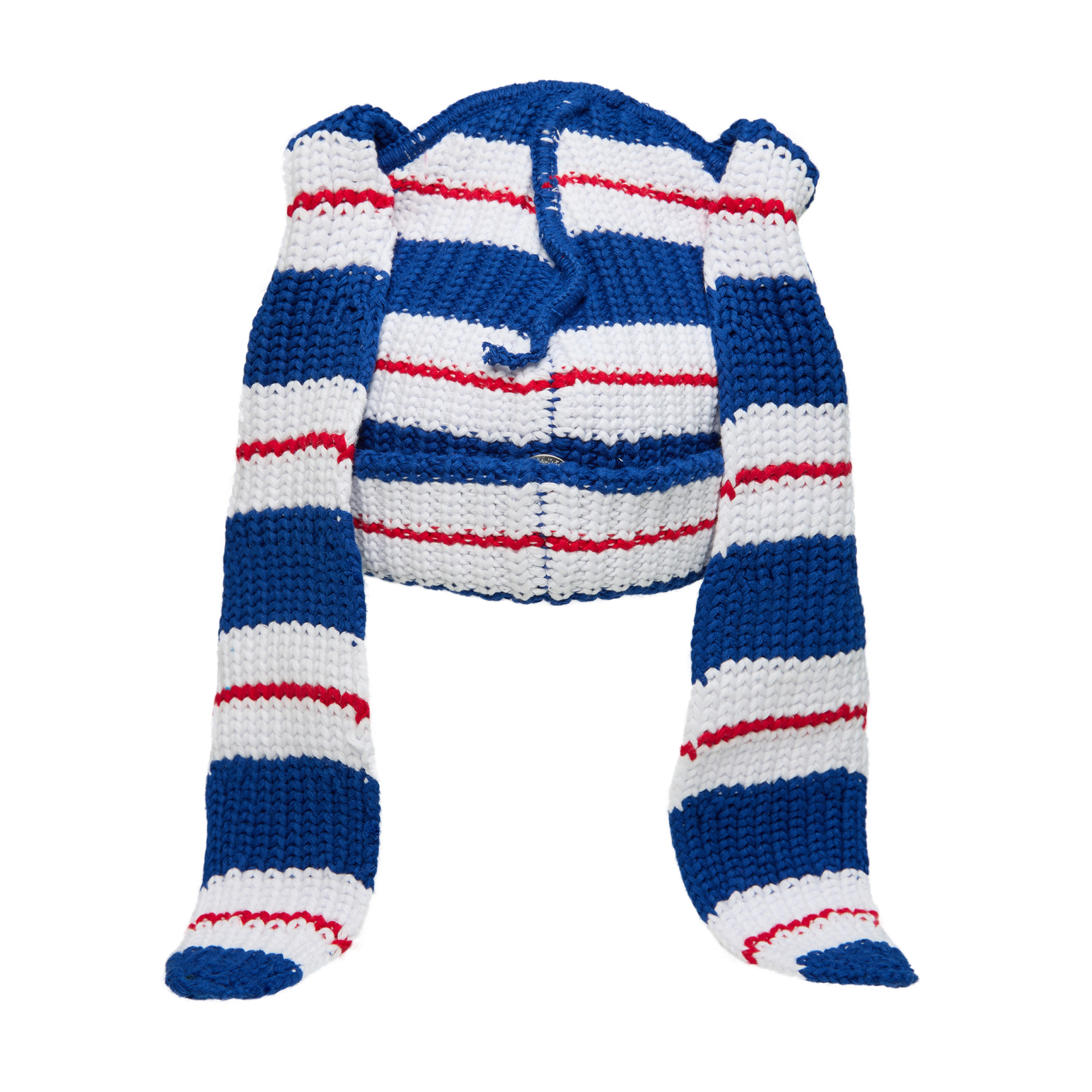 CHARLES JEFFREY LOVERBOY Knitted striped beanie