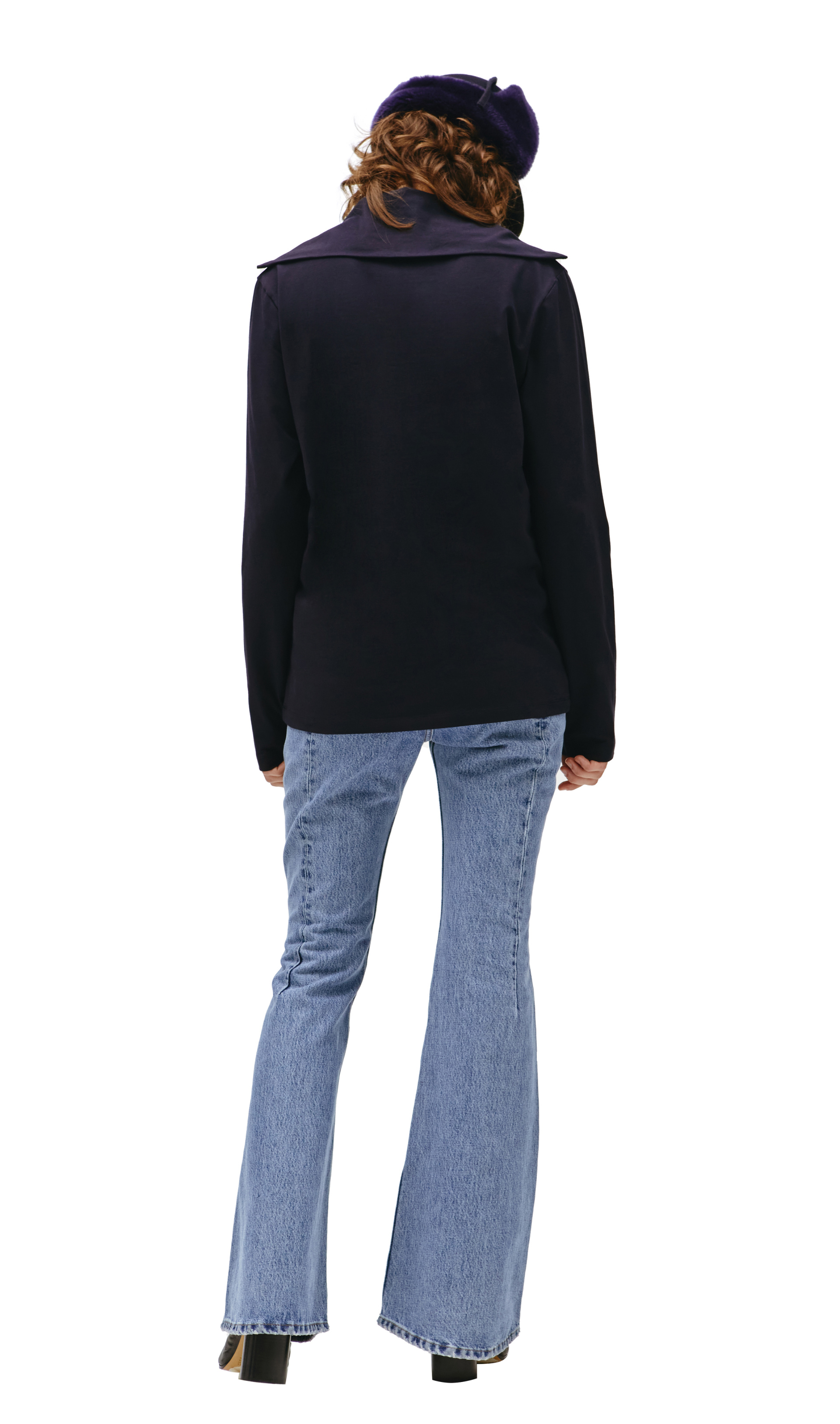 Jil Sander Zip Collar Cotton Longsleeve