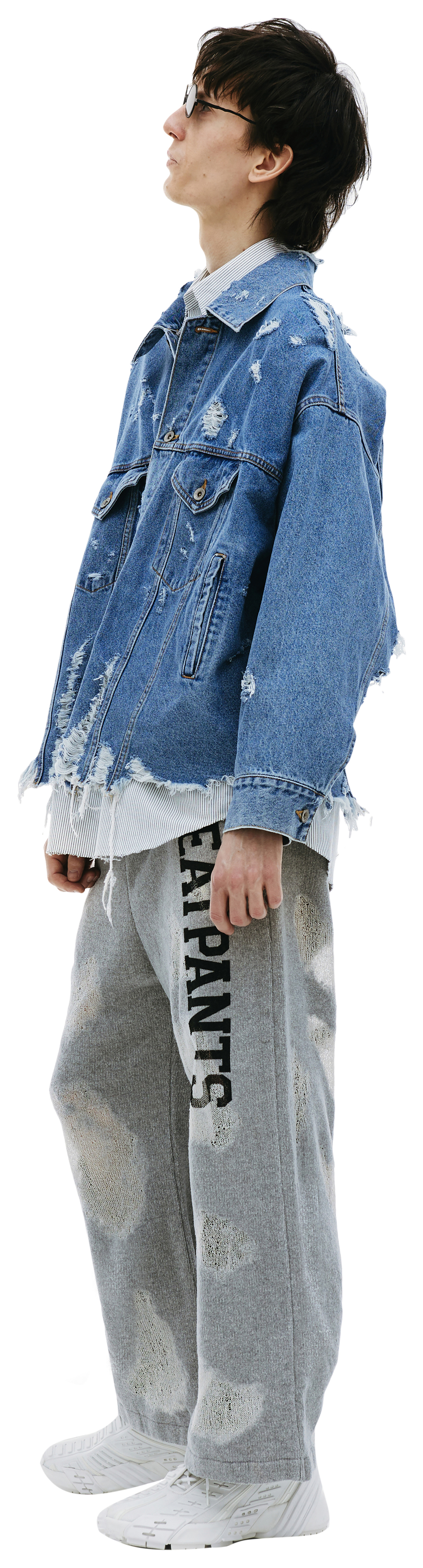 Doublet Distressed denim jacket