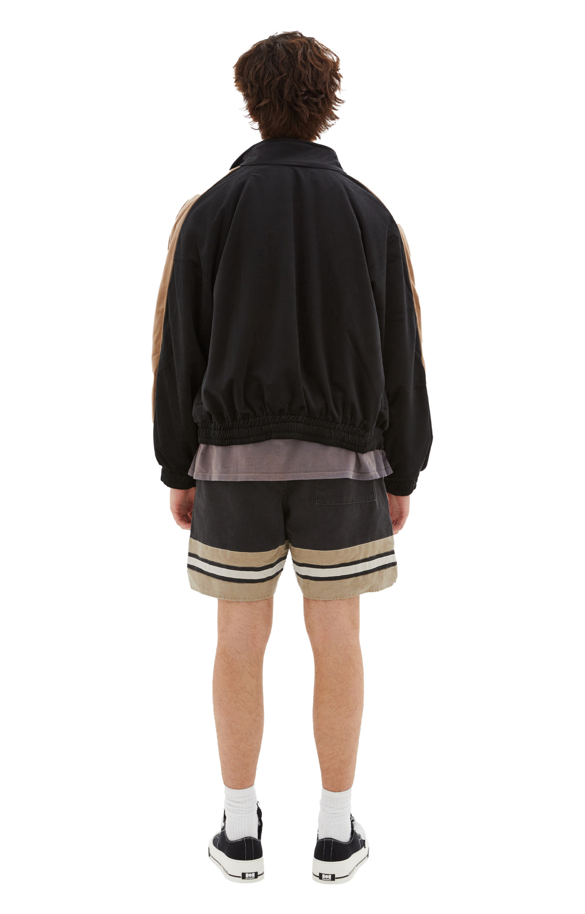 RHUDE Black jacket with stripes