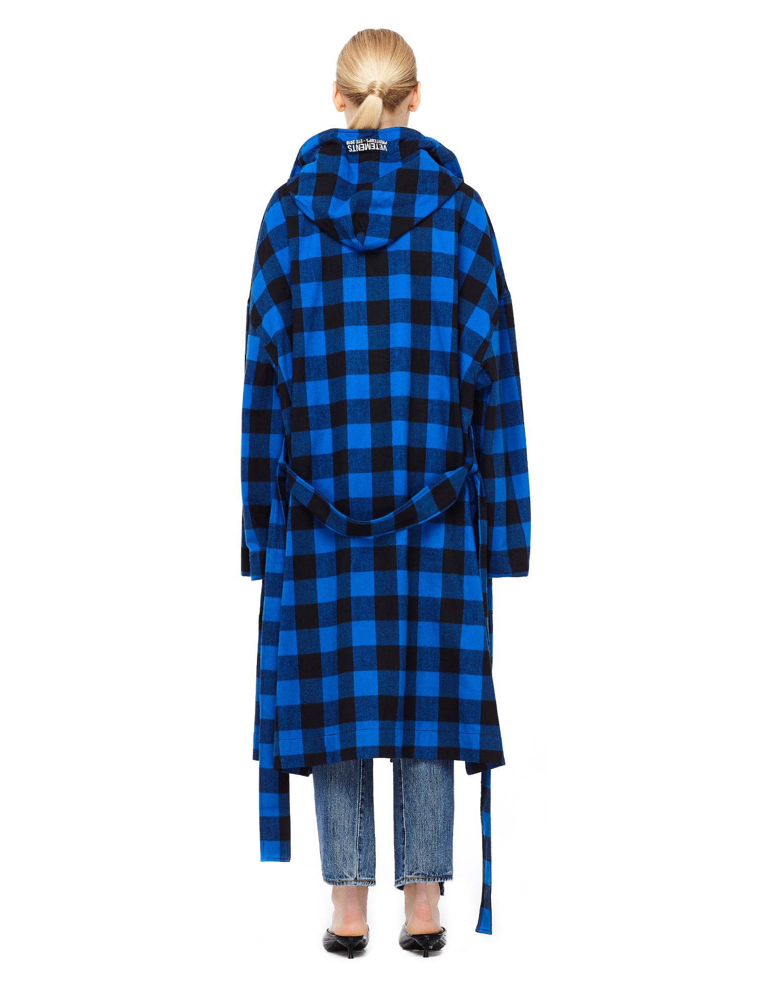 VETEMENTS Пальто-халат в клетку