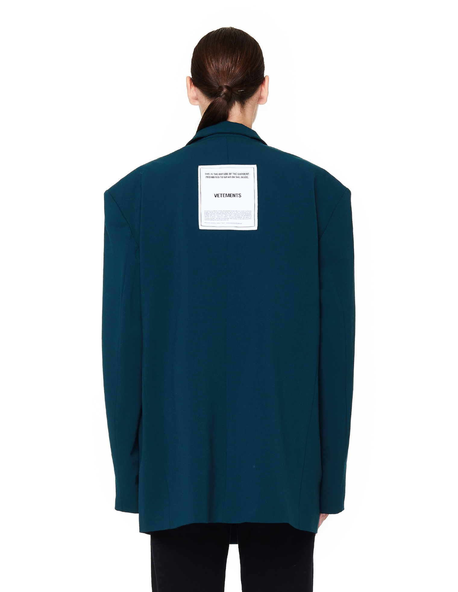 VETEMENTS Зеленый жакет из шерстяного микса